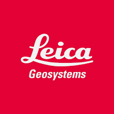 Leica Geosystems logo on a red background