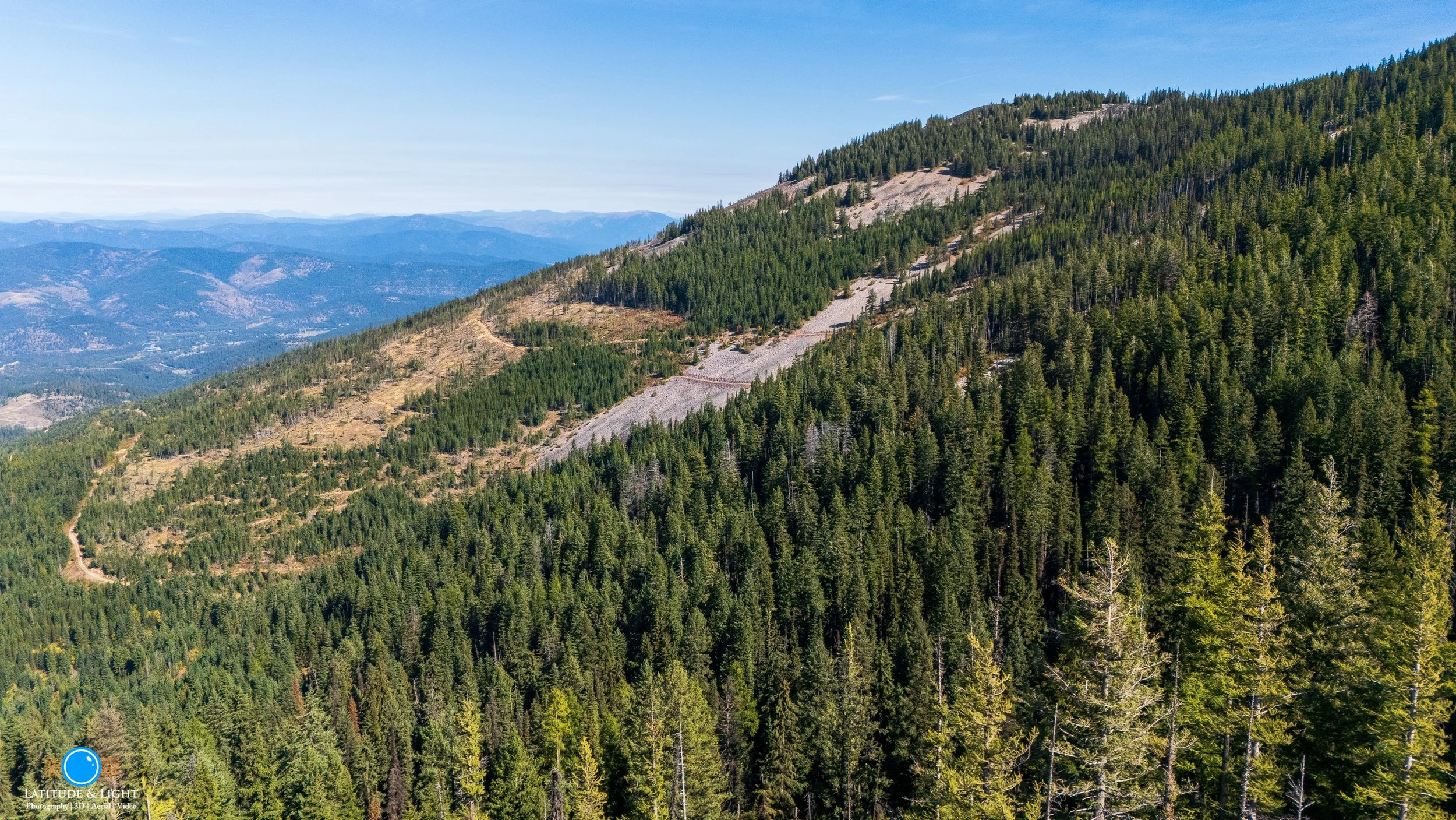 North Idaho land: scenes view taken near Latour Baldy mountain in Piinehurst, Idaho.