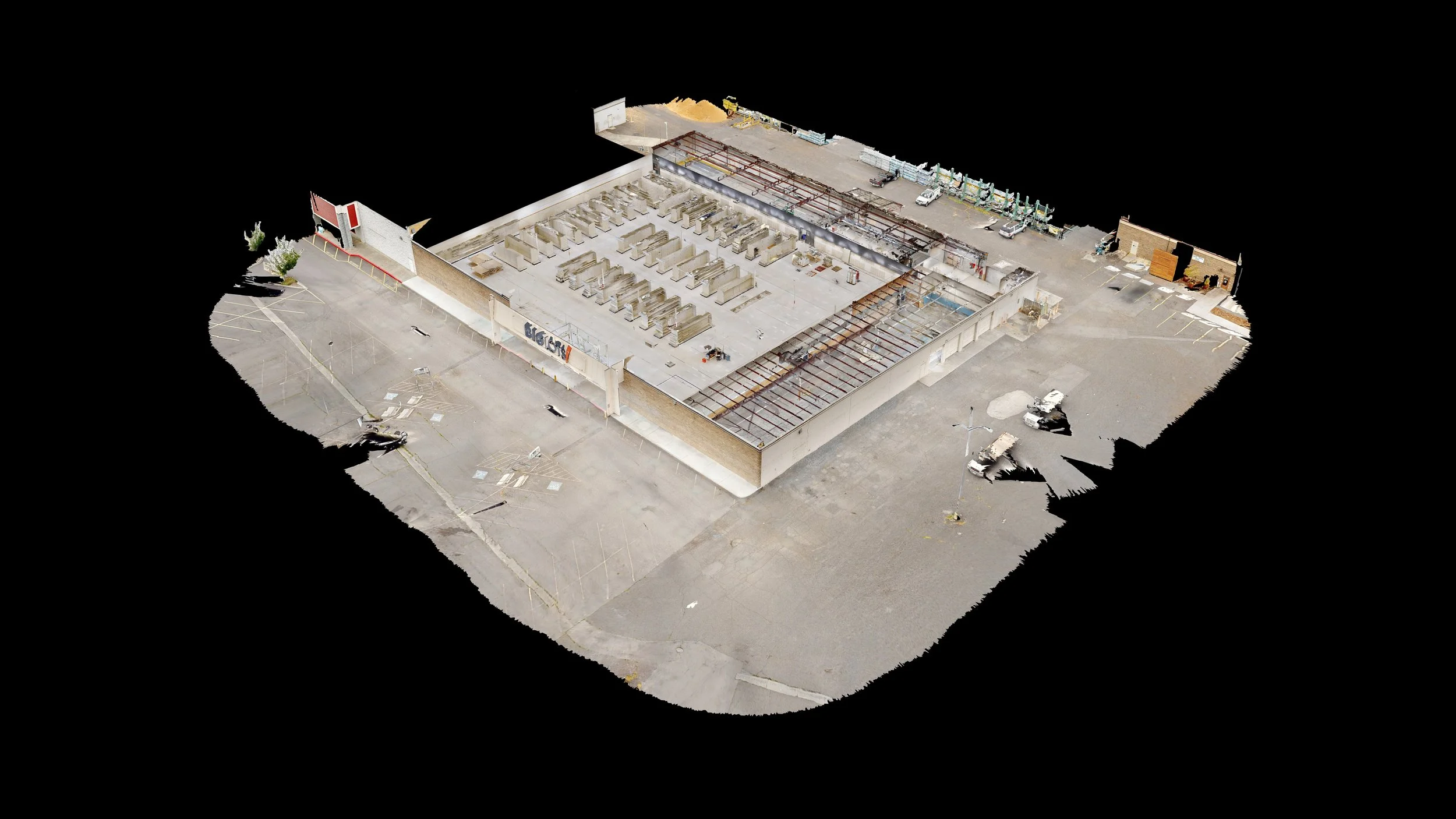 Scan of a vacated big box store.