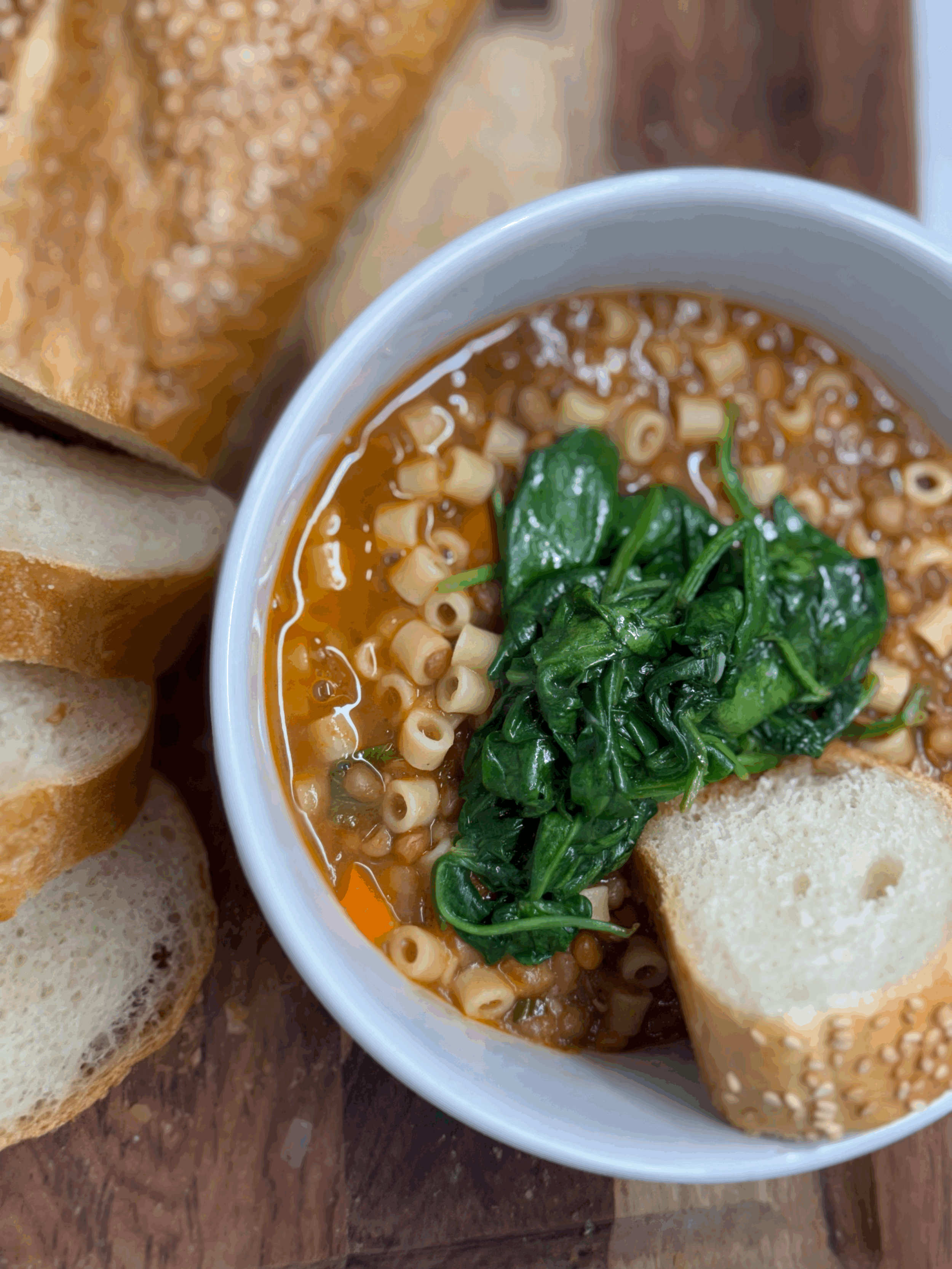 Pasta e Lenticchie - Pasta and Lentils Soup