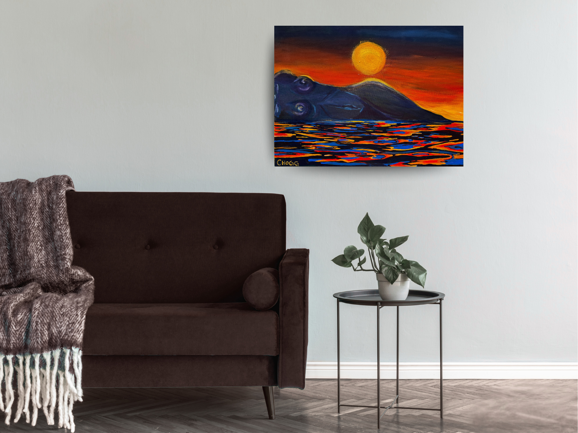 sunset woman interior.png