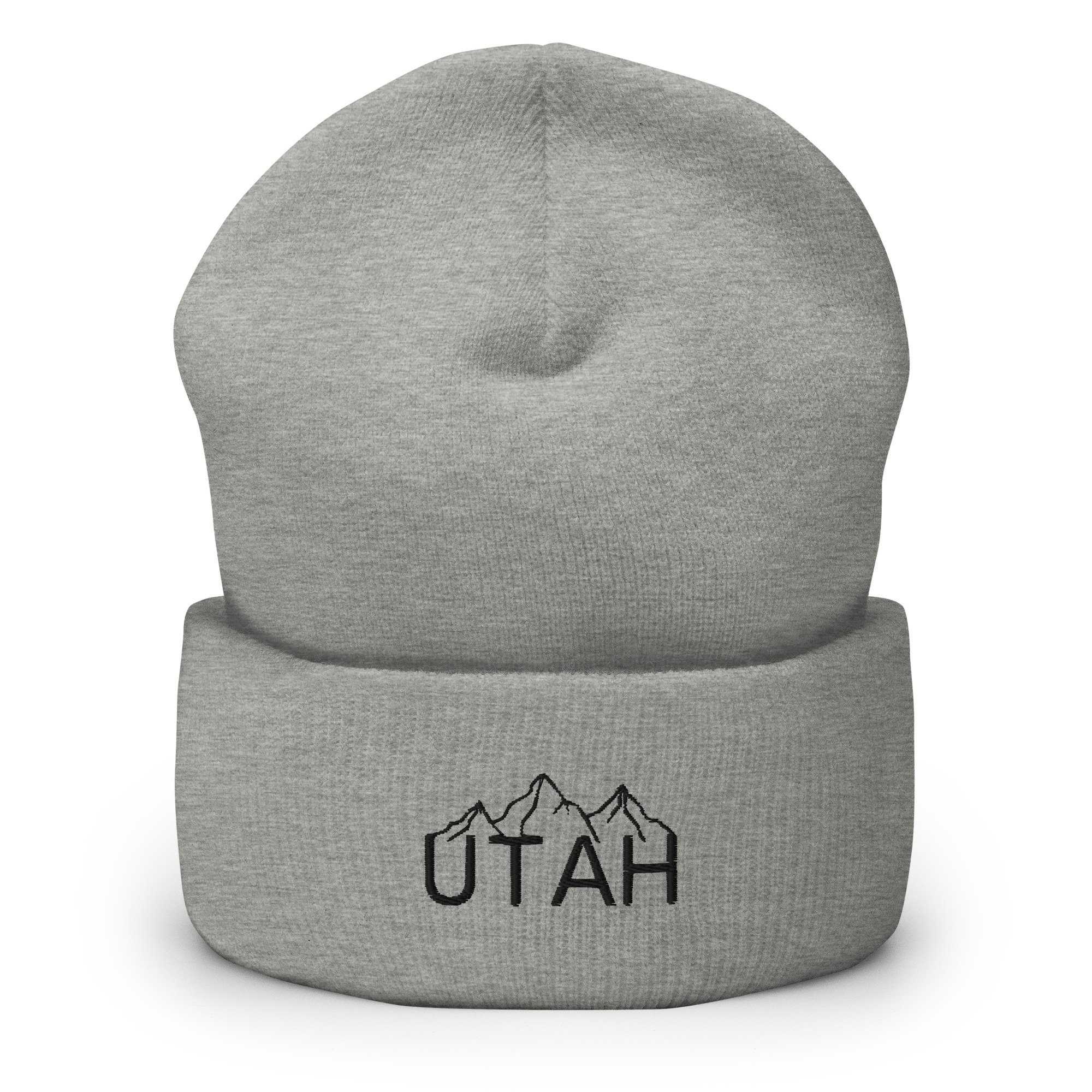 UTAH Mountains Embroidered Beanie