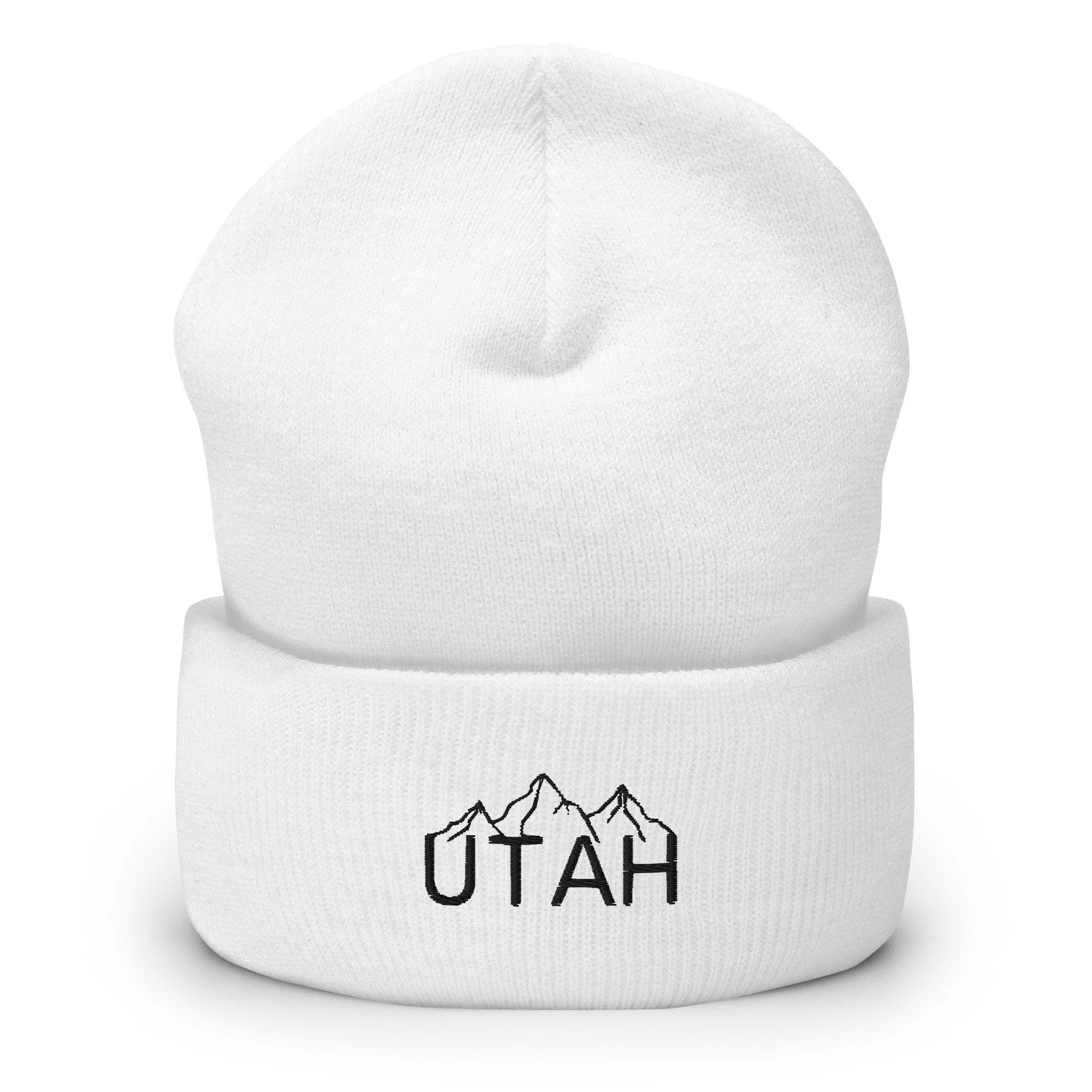 UTAH Mountains Embroidered Beanie