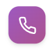Purple phone call icon