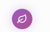 Purple circle with white leaf icon