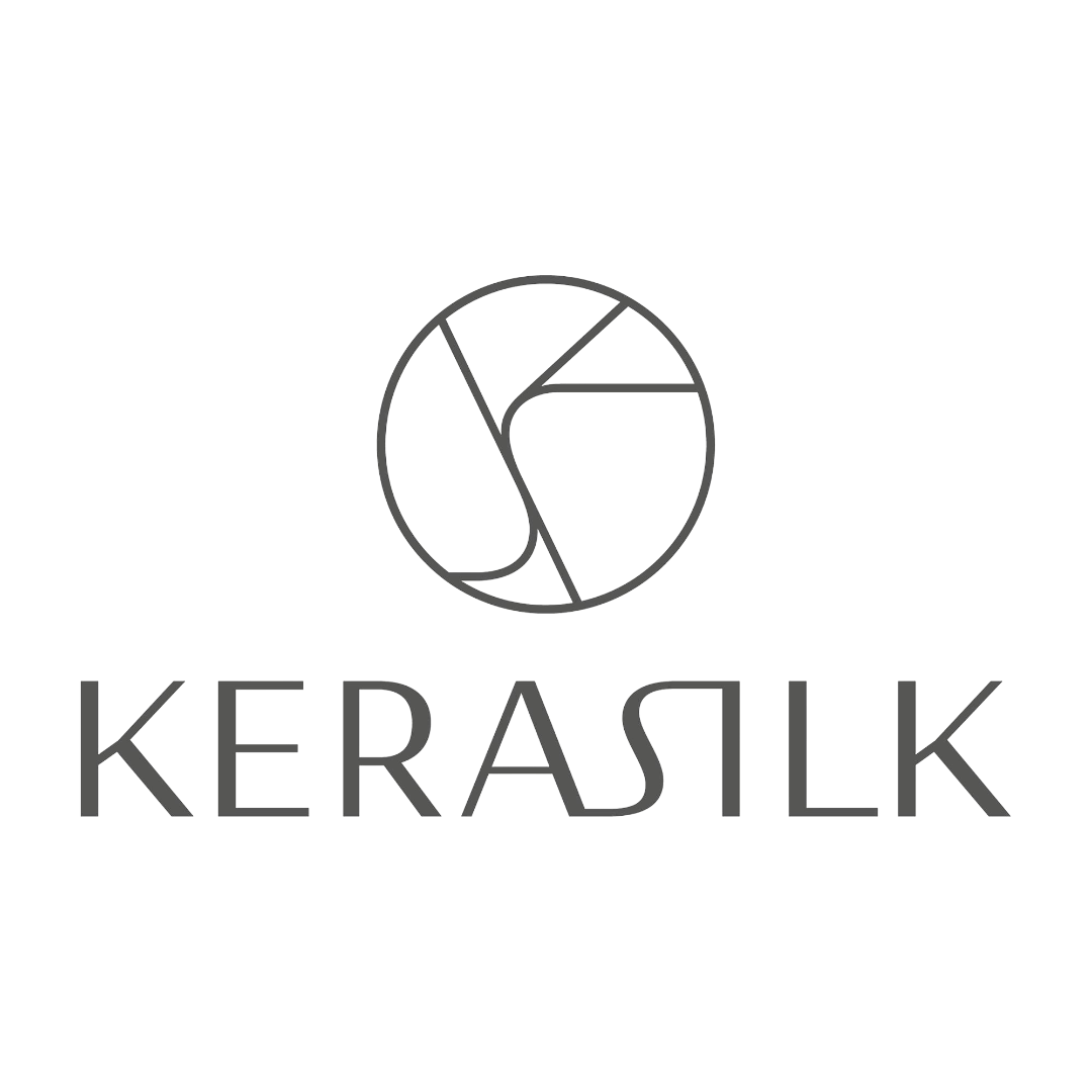 Keraslk logo with stylized camera aperture icon and the brand name in uppercase letters.