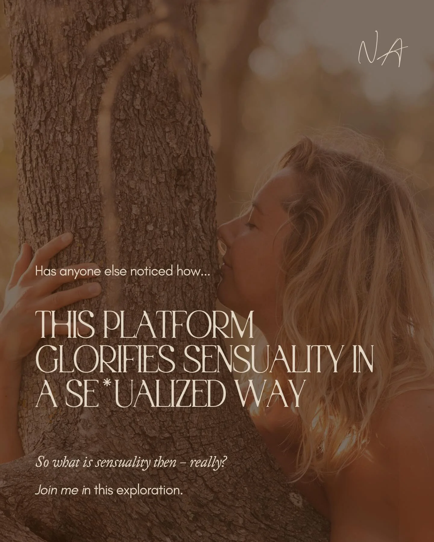 This past year, I&rsquo;ve felt a quiet frustration with how sensuality is often portrayed here on this platform. 

While sensuality can include erotic expression &mdash; and when it&rsquo;s authentic, that expression is deeply beautiful and empoweri