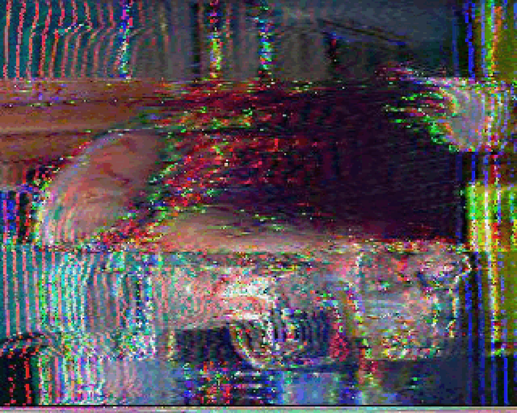   Untitled (Baptism)  2025 Slow-scan television image 