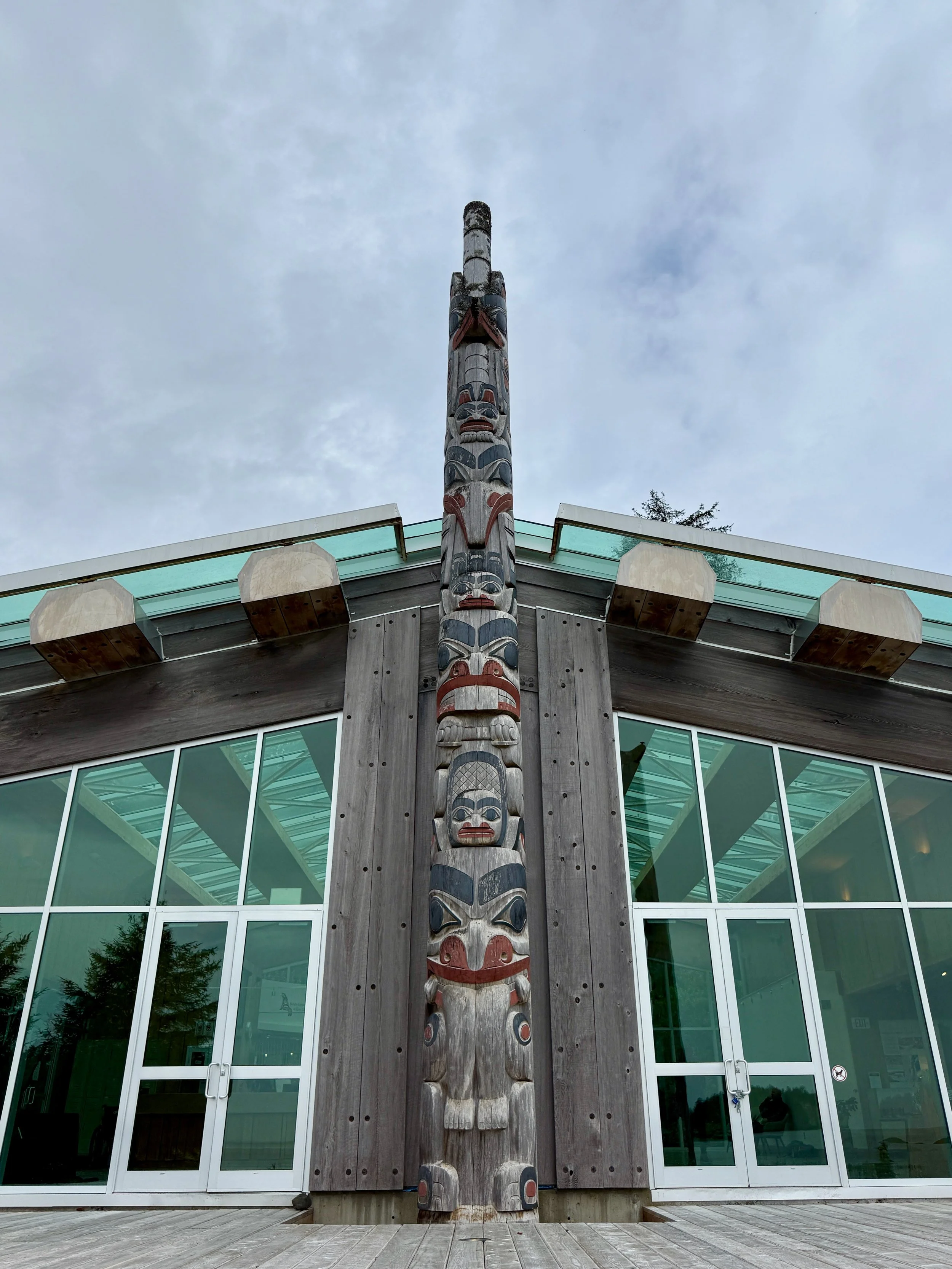 Haida Gwaii Museum totem pole.
