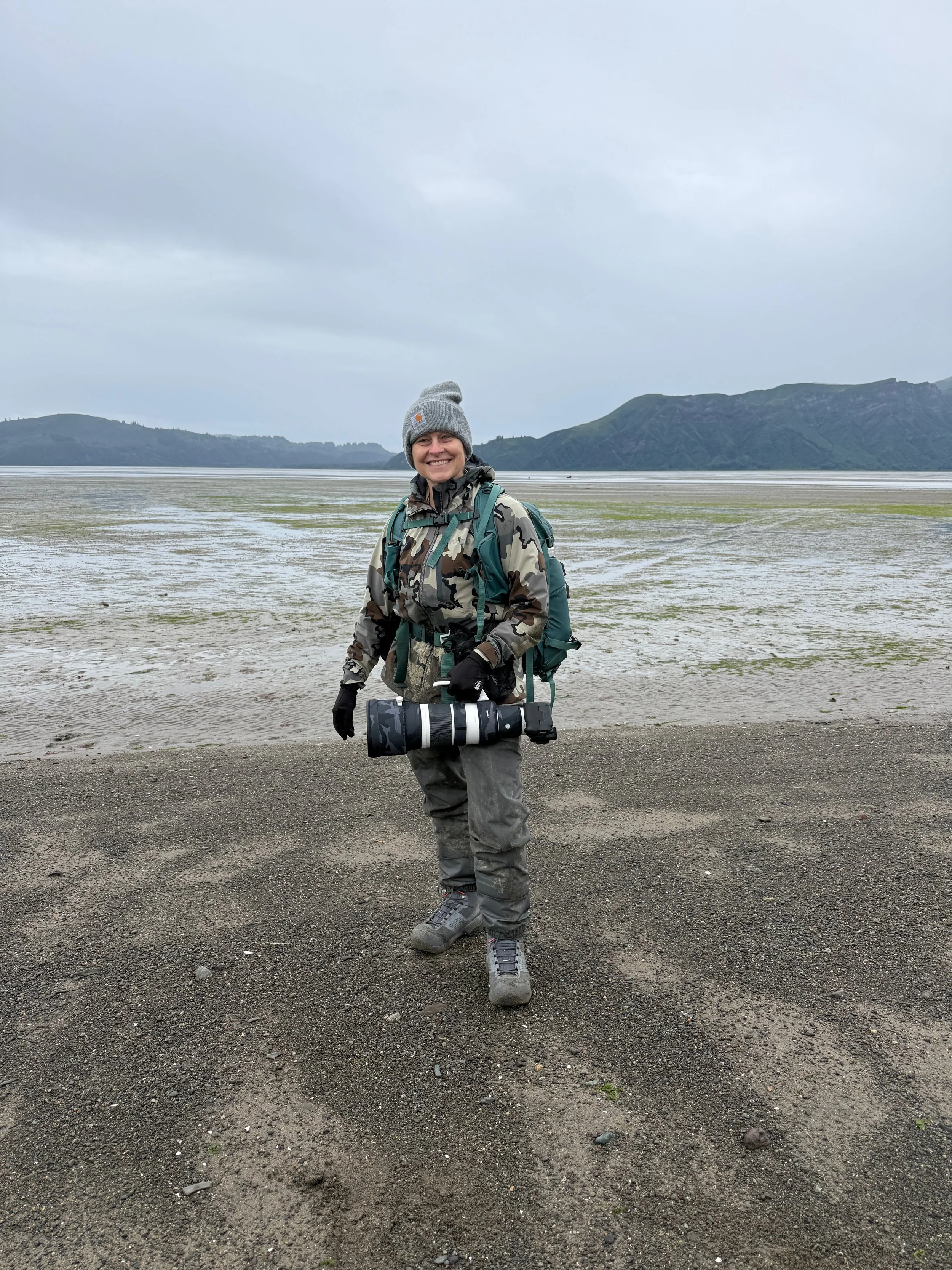 Me in full gear in Chinitna Bay, Alaska.