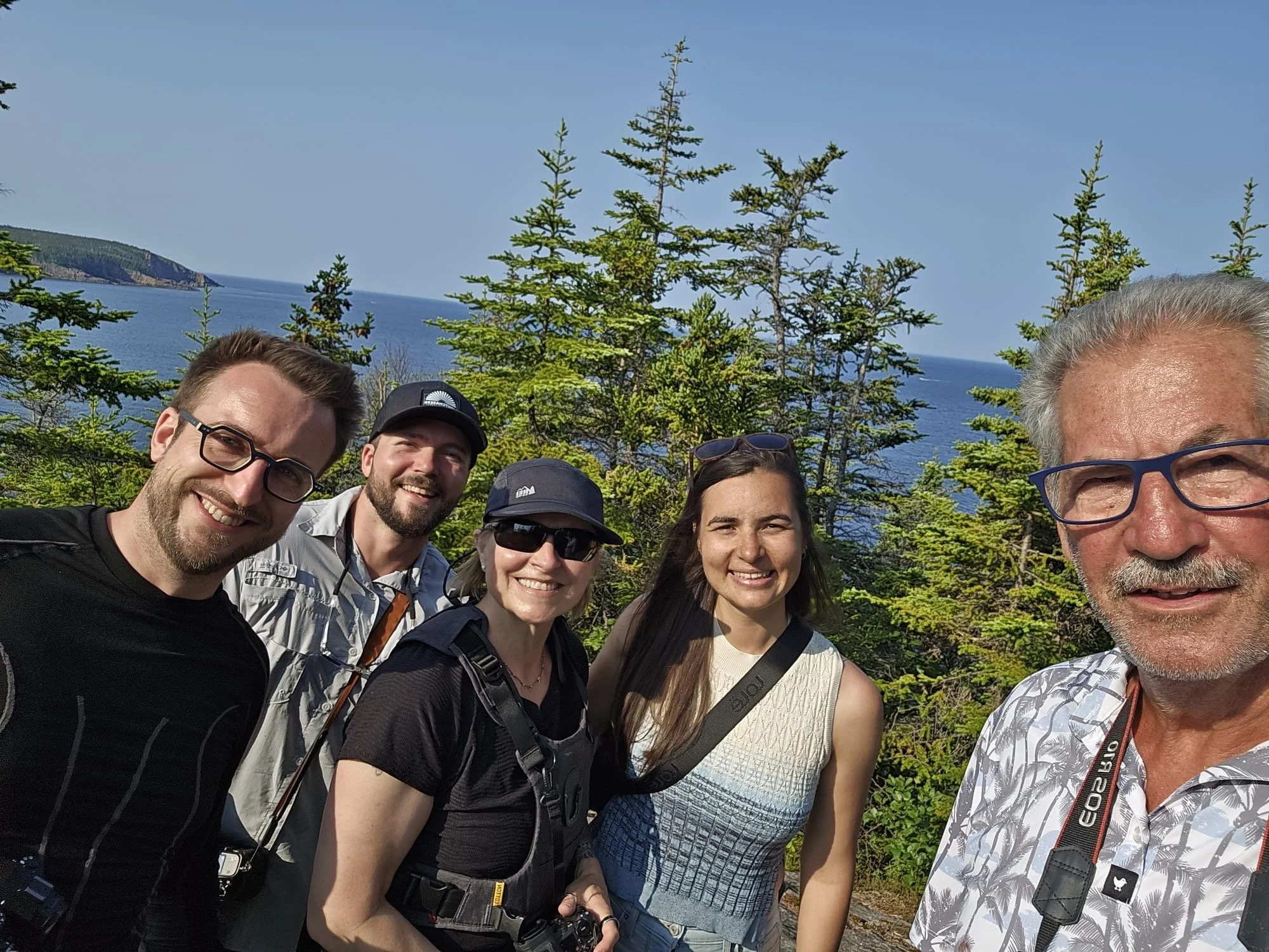 Group photo during a hike in Newfoundland.