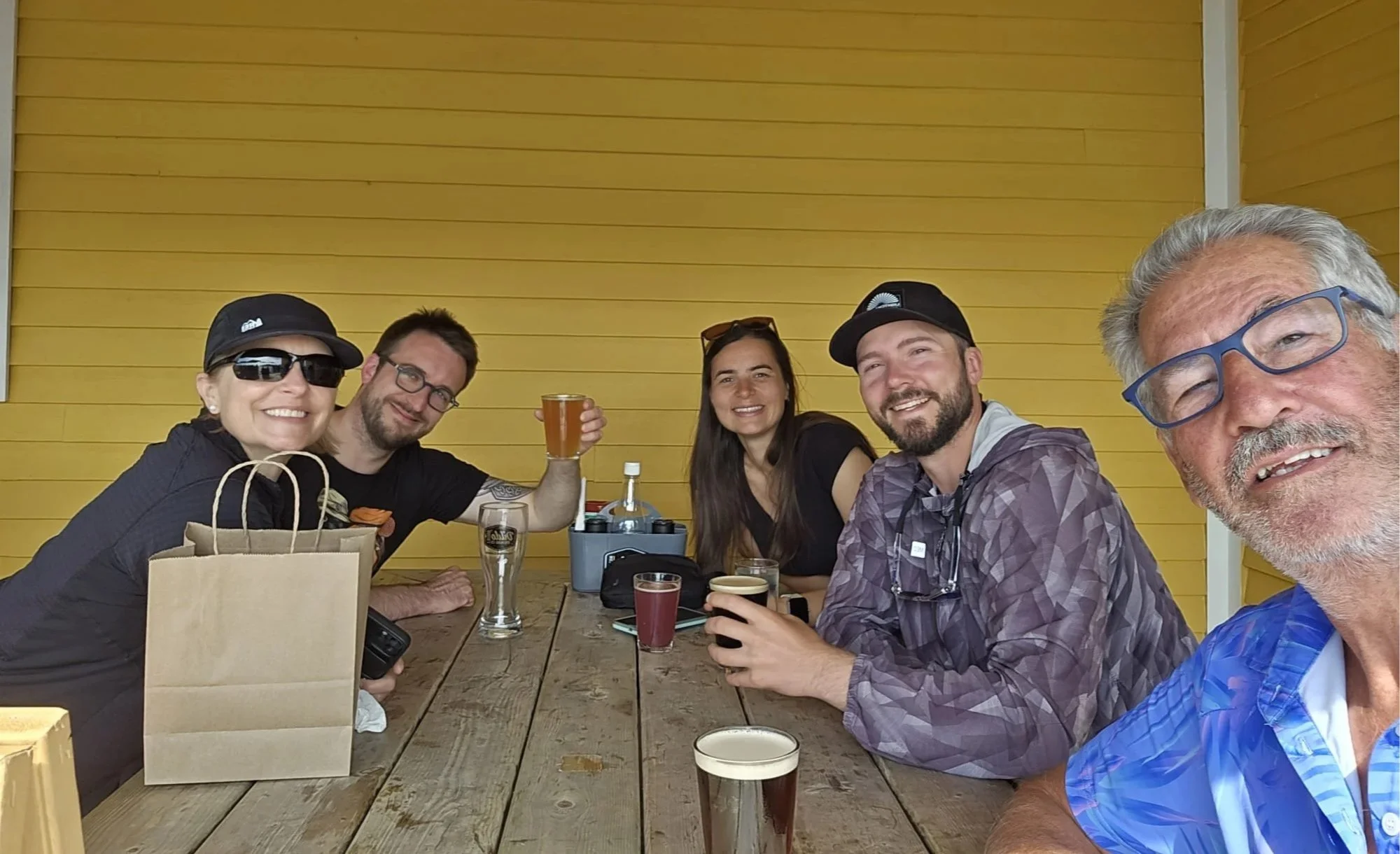 The gang at dinner!