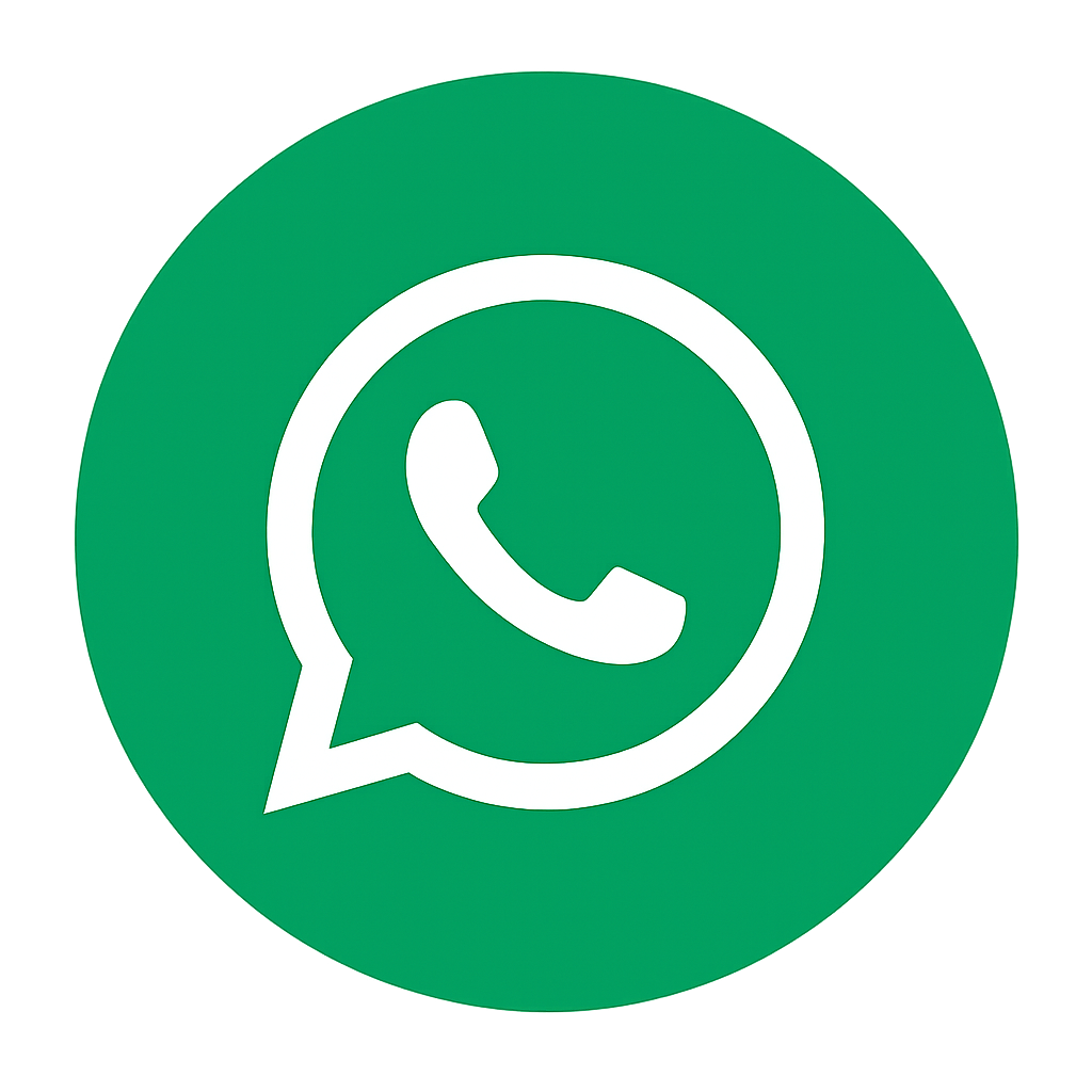 Logotipo de WhatsApp en color verde con un icono de teléfono dentro de un globo de diálogo.