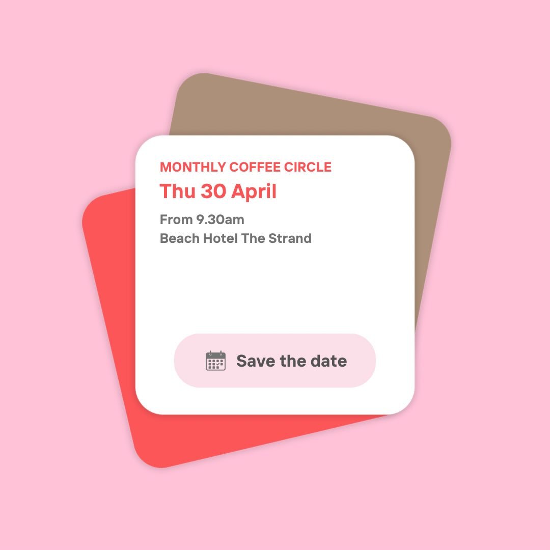 Come along to our monthly Founders Coffee Circle ☕️ This one is a special one, returning to our first coffee date location a year later! Hope you can join us! 

WHEN. Thursday 30th April 9.30am
WHERE it all began! Returning to Beach Hotel, The Strand