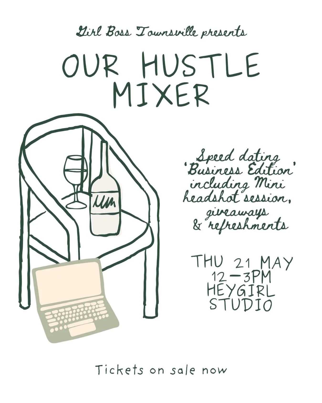 OUR NEXT EVENT IS HERE! 
We know small business owners know how to Hustle Hard! 💃🏼 Join local Girl Bosses for an afternoon at Hey Girl Studio this May. Tag your Business Bestie Below 👇

What&rsquo;s included:
- Meaningful connections with likemind