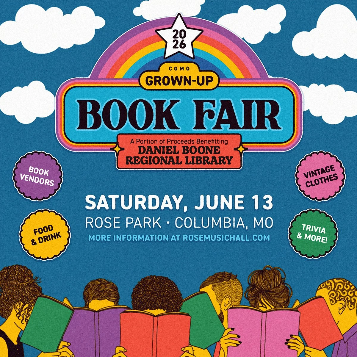BookDrive at the CoMo Grown Up Book Fair