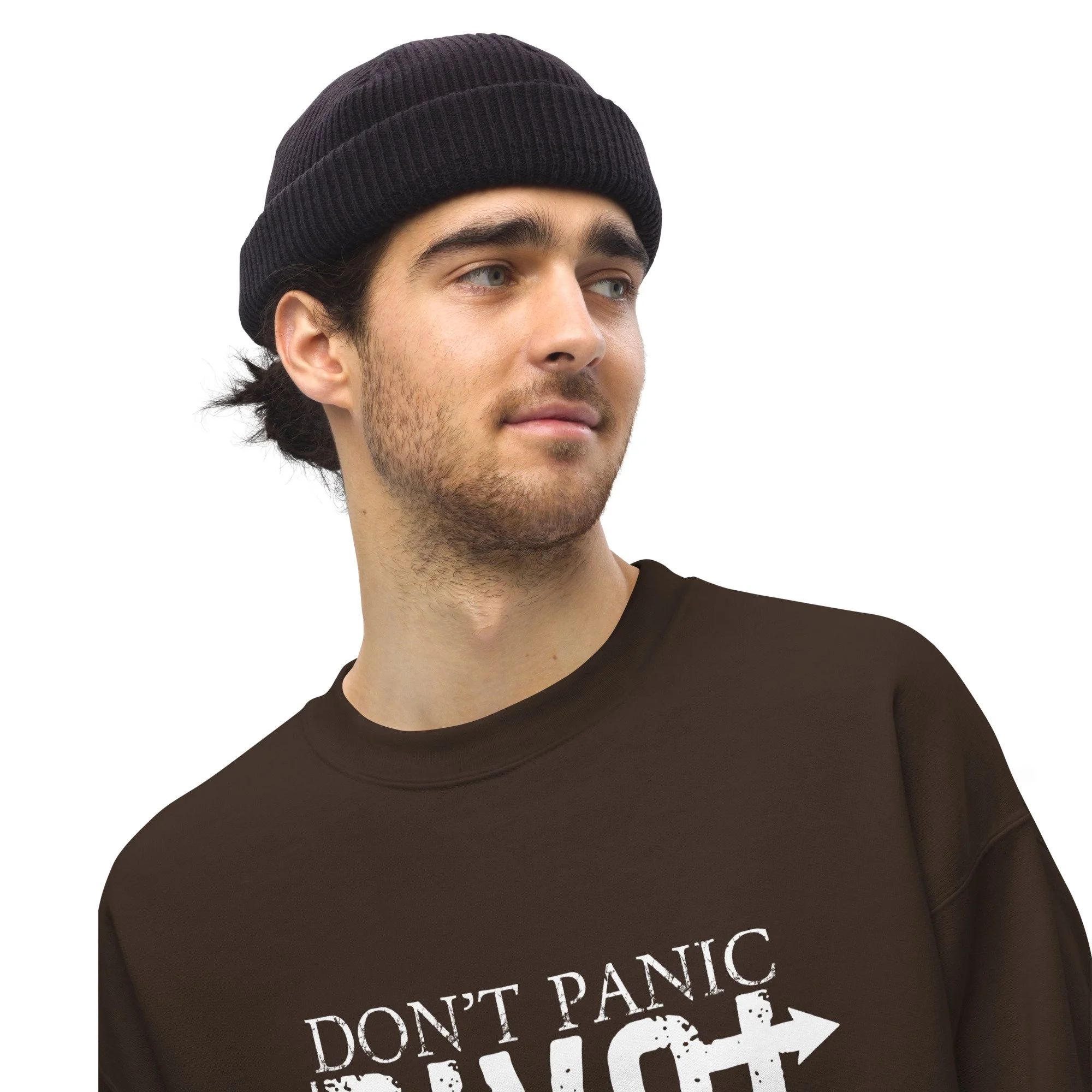 Dont Panic Just Pivot White Unisex Sweatshirt
