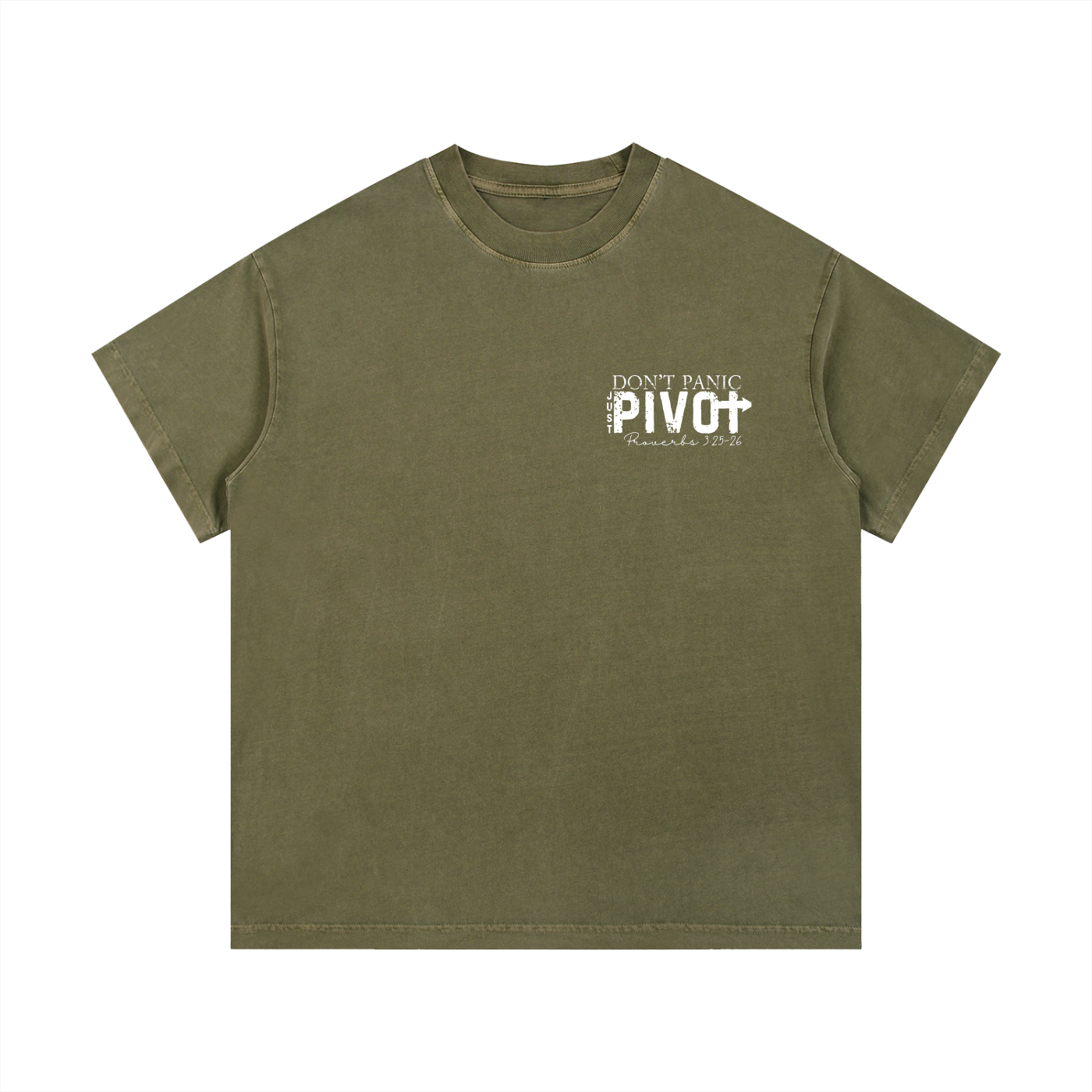 Don't Panic Just Pivot Oversized Vintage Wash T-Shirt