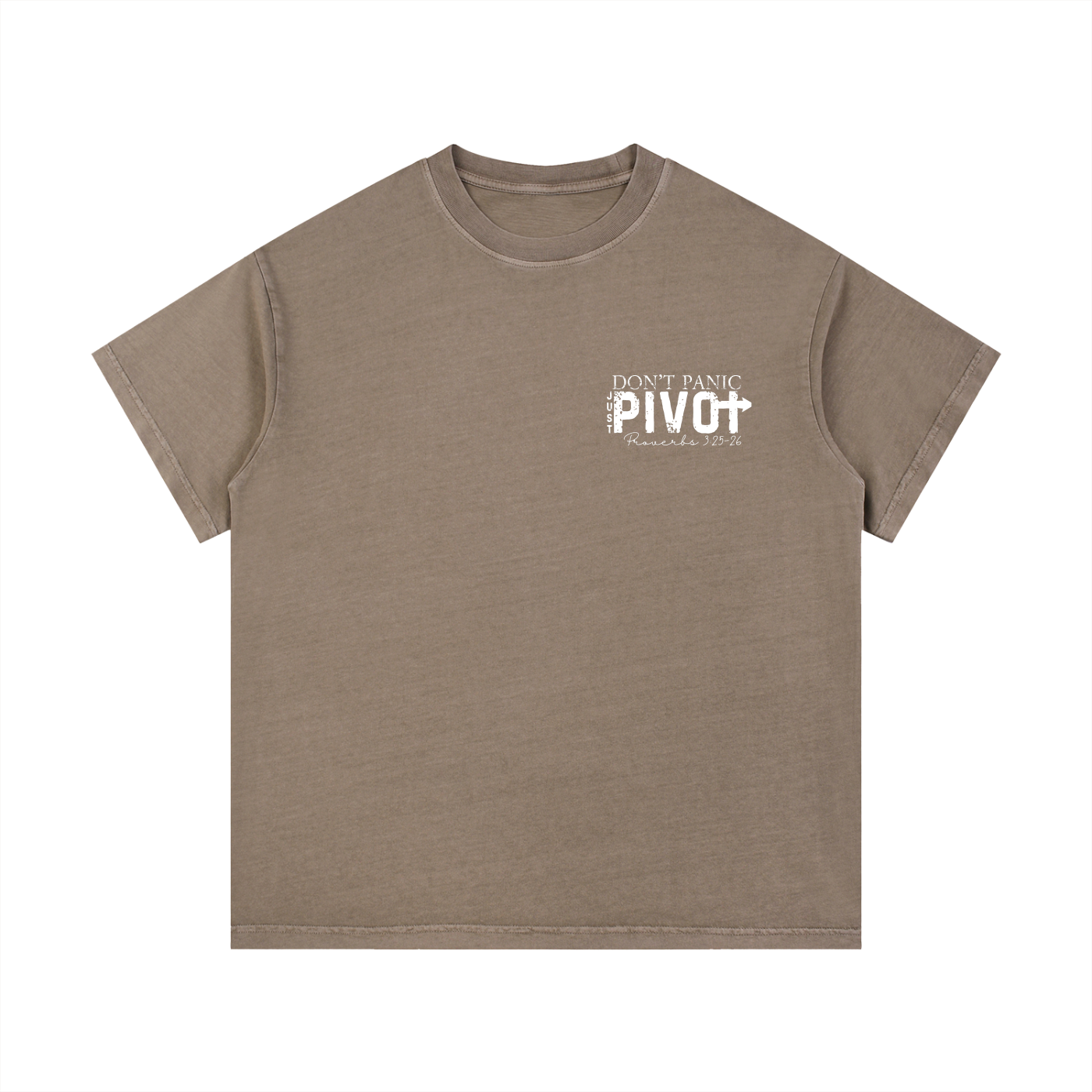 Don't Panic Just Pivot Oversized Vintage Wash T-Shirt