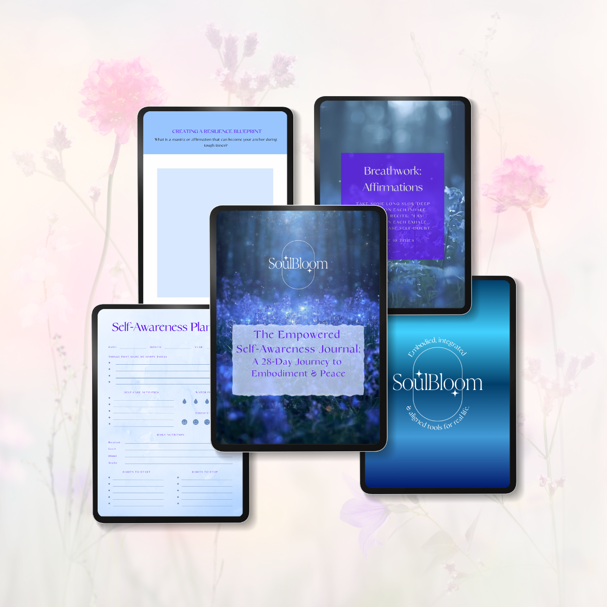 The SoulBloom Empowered Self-Care Journal: A 28-Day Journey to Embodiment & Peace