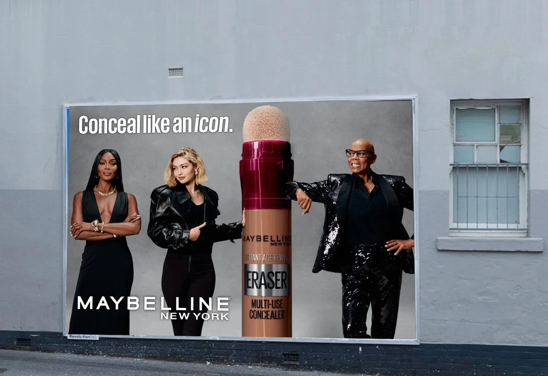 Maybelline 'Conceal Like and Icon' Street Poster Campaign Design