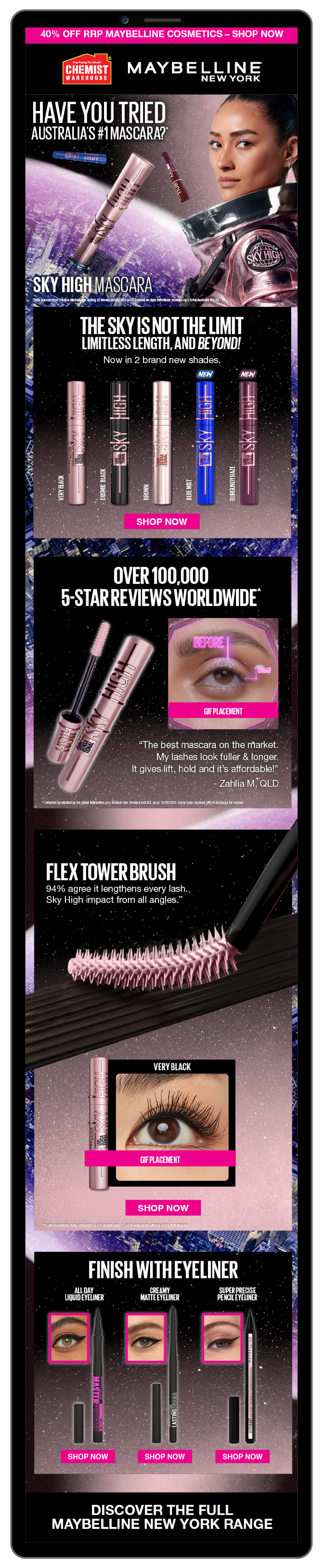 Maybelline Sky High Mascara eDM design