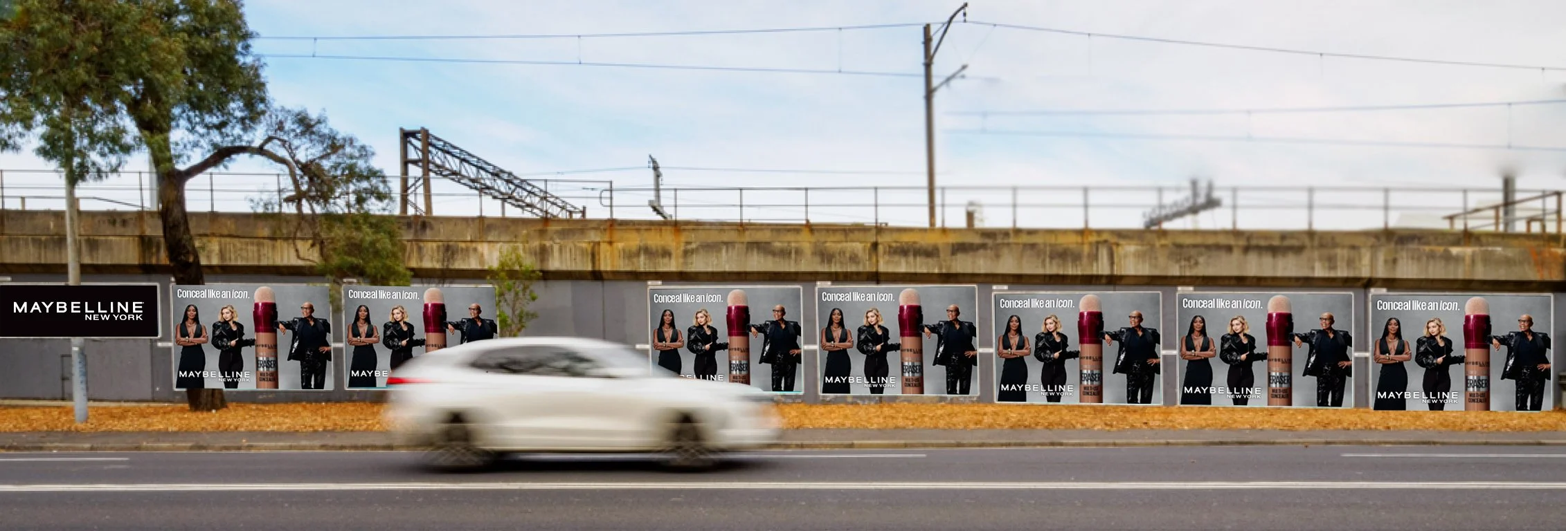 Maybelline 'Conceal Like and Icon' Street Poster Campaign Design