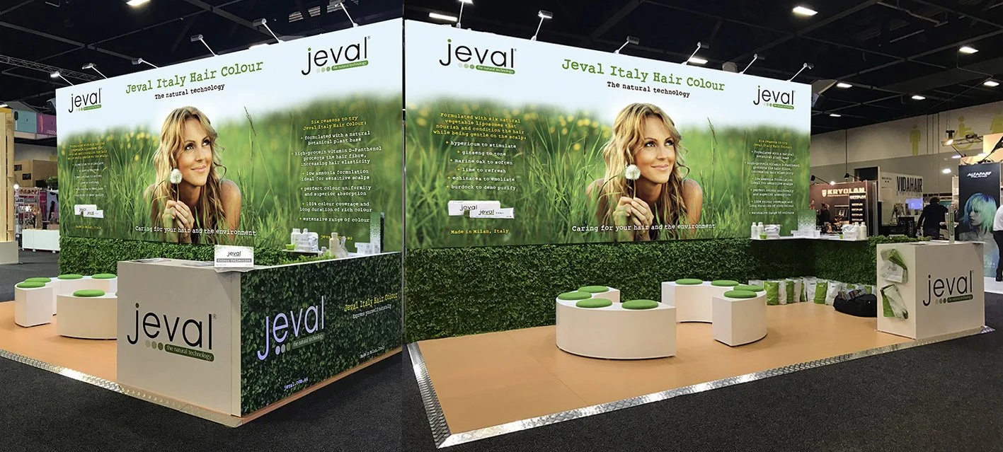 Jeval Italy Hair Colour Exhibition Stand Design