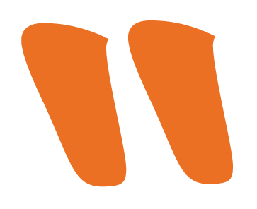 Two orange shoe insoles