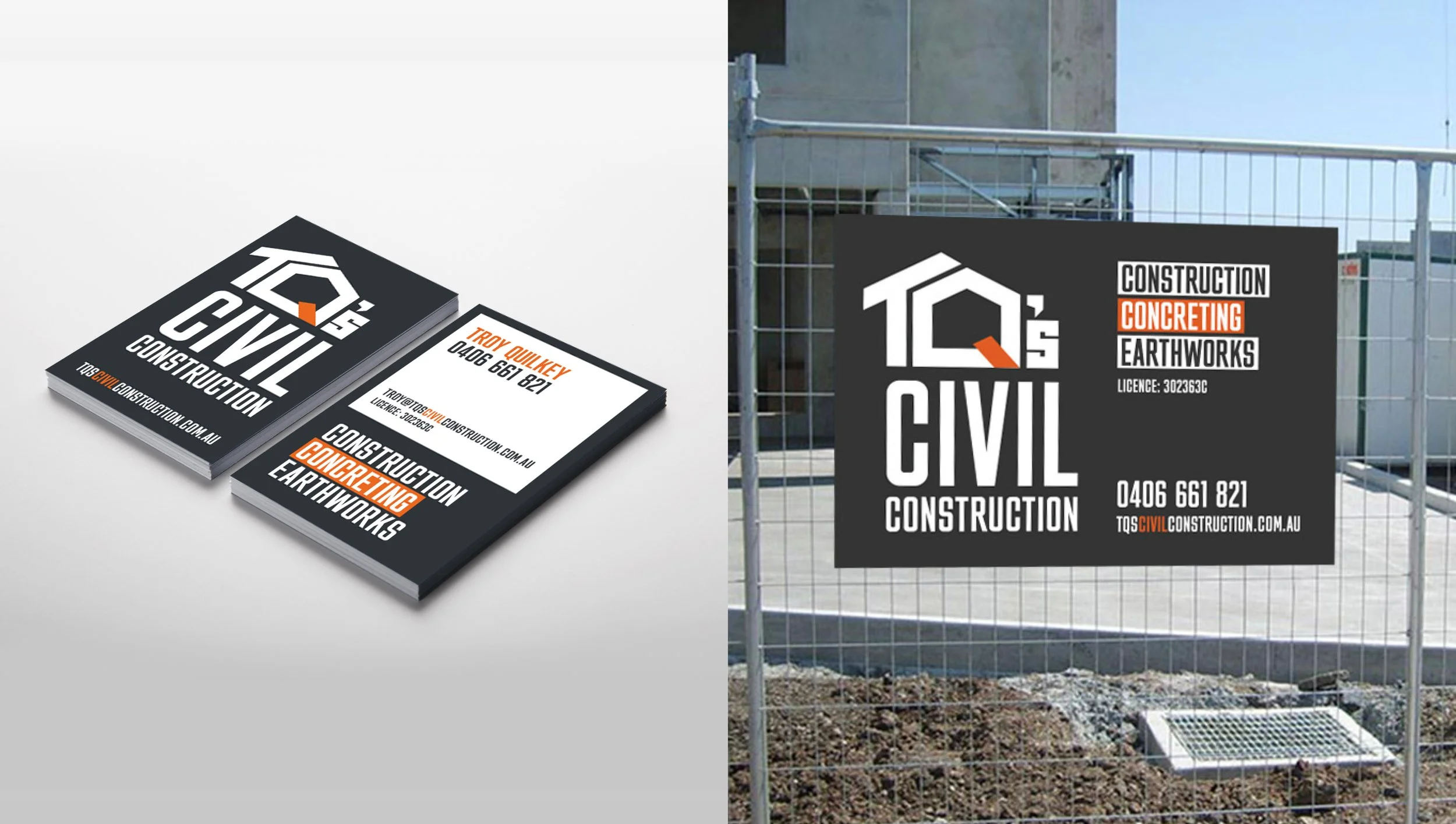 TQs Business Card and Site Signage Design