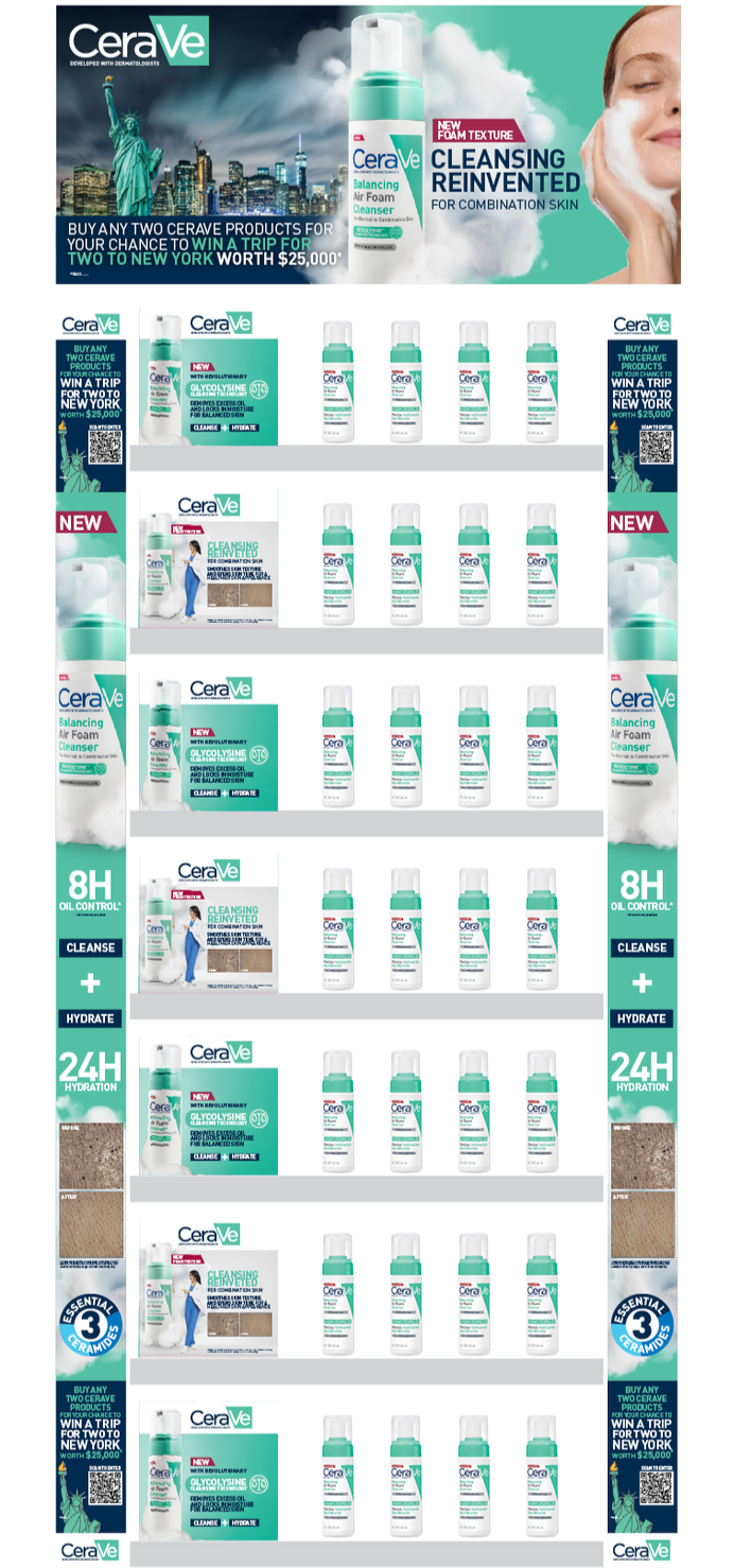 CeraVe Balancing Hydrating Cleanser Gondola End