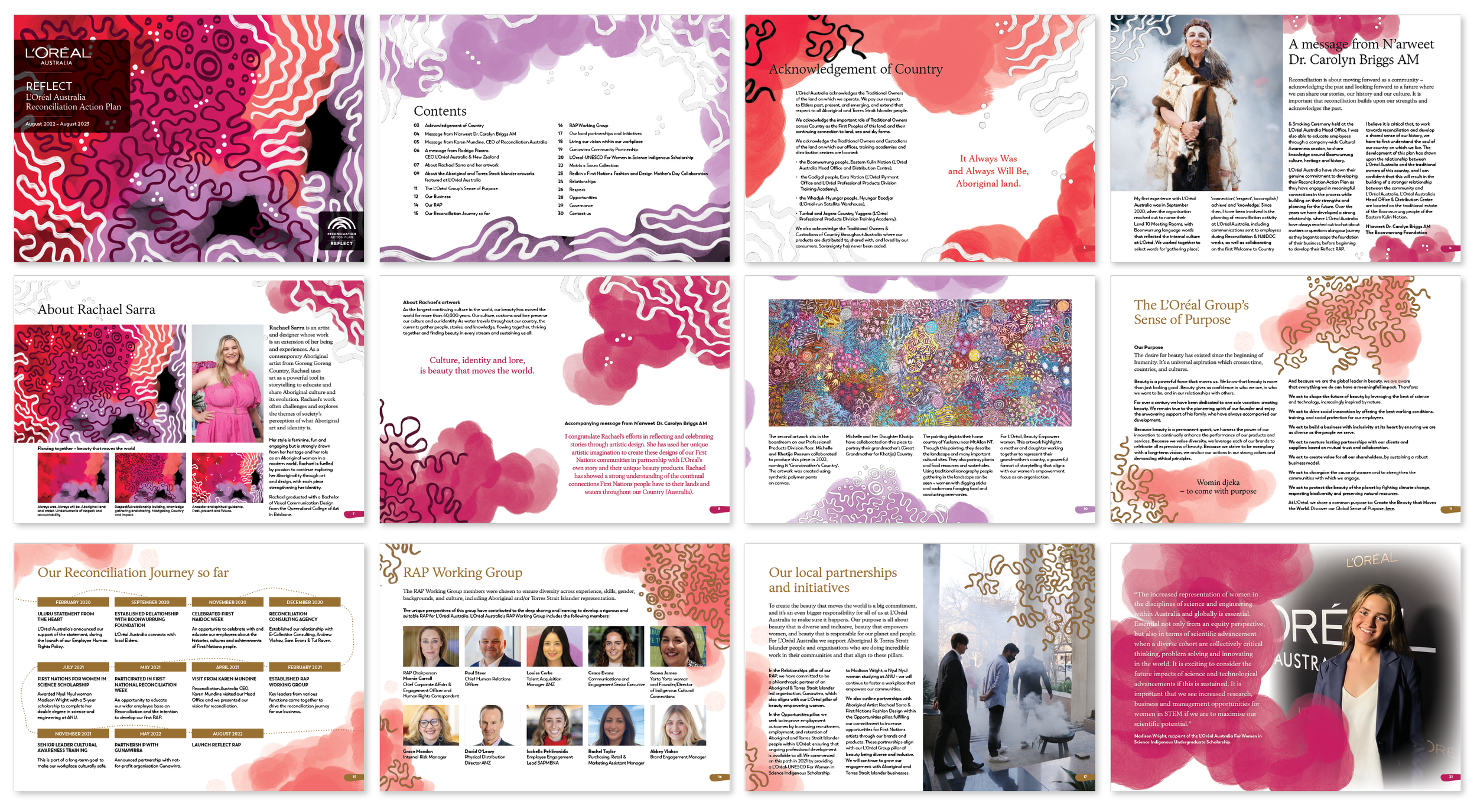 L'Oreal Australia 28pp Reconciliation Plan Document Design