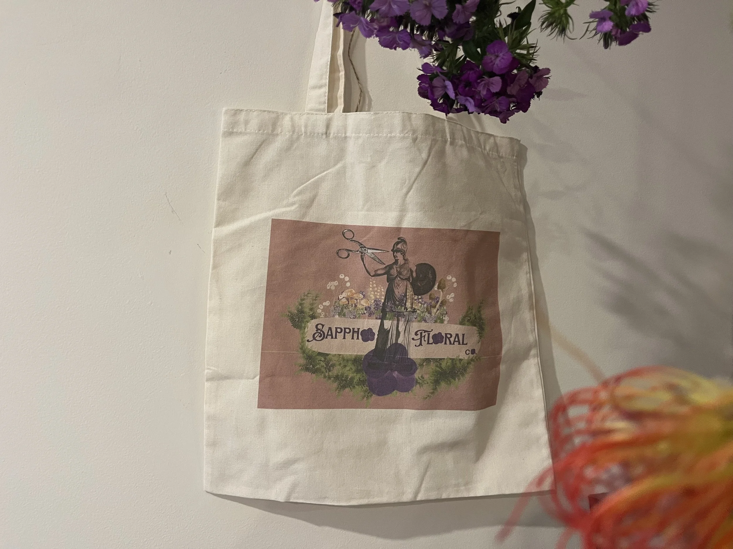Sappho Floral Tote Bag