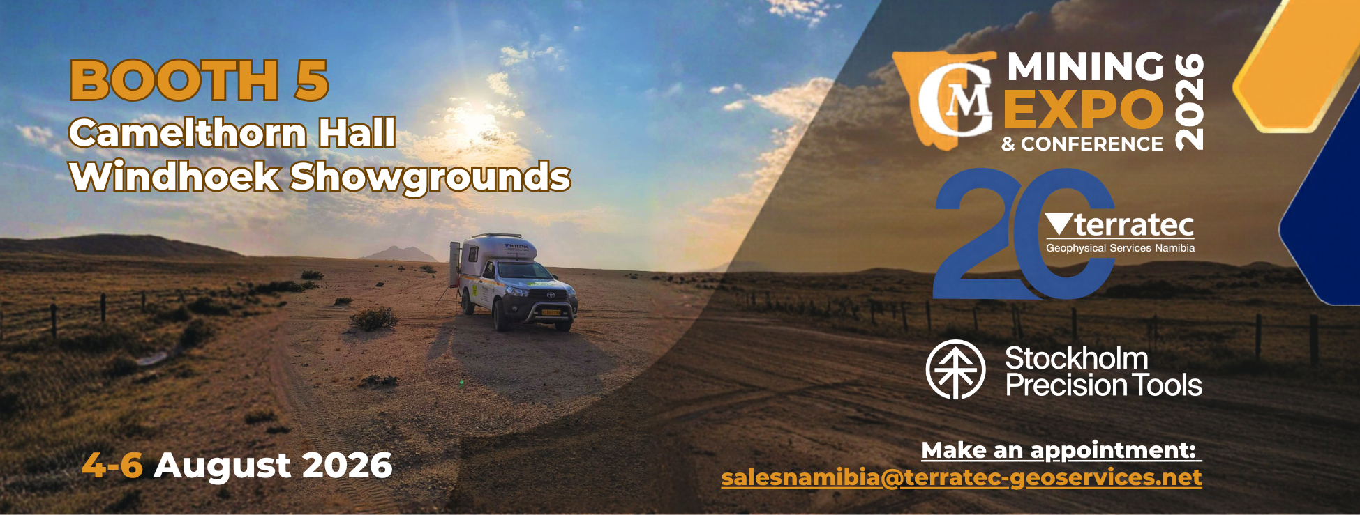 Manke an appointment: salesnamibia@terratec-geoservices.net