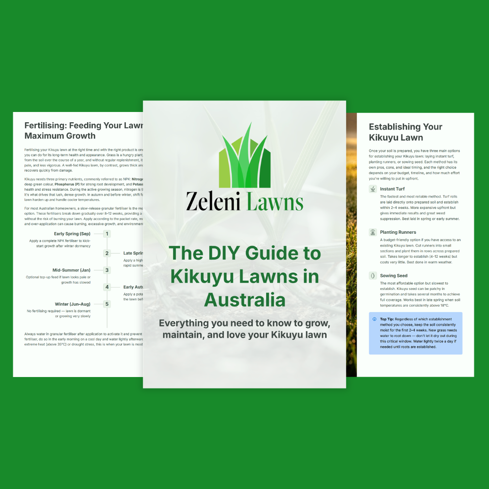 The DIY Guide to Kikuyu Lawns in Australia