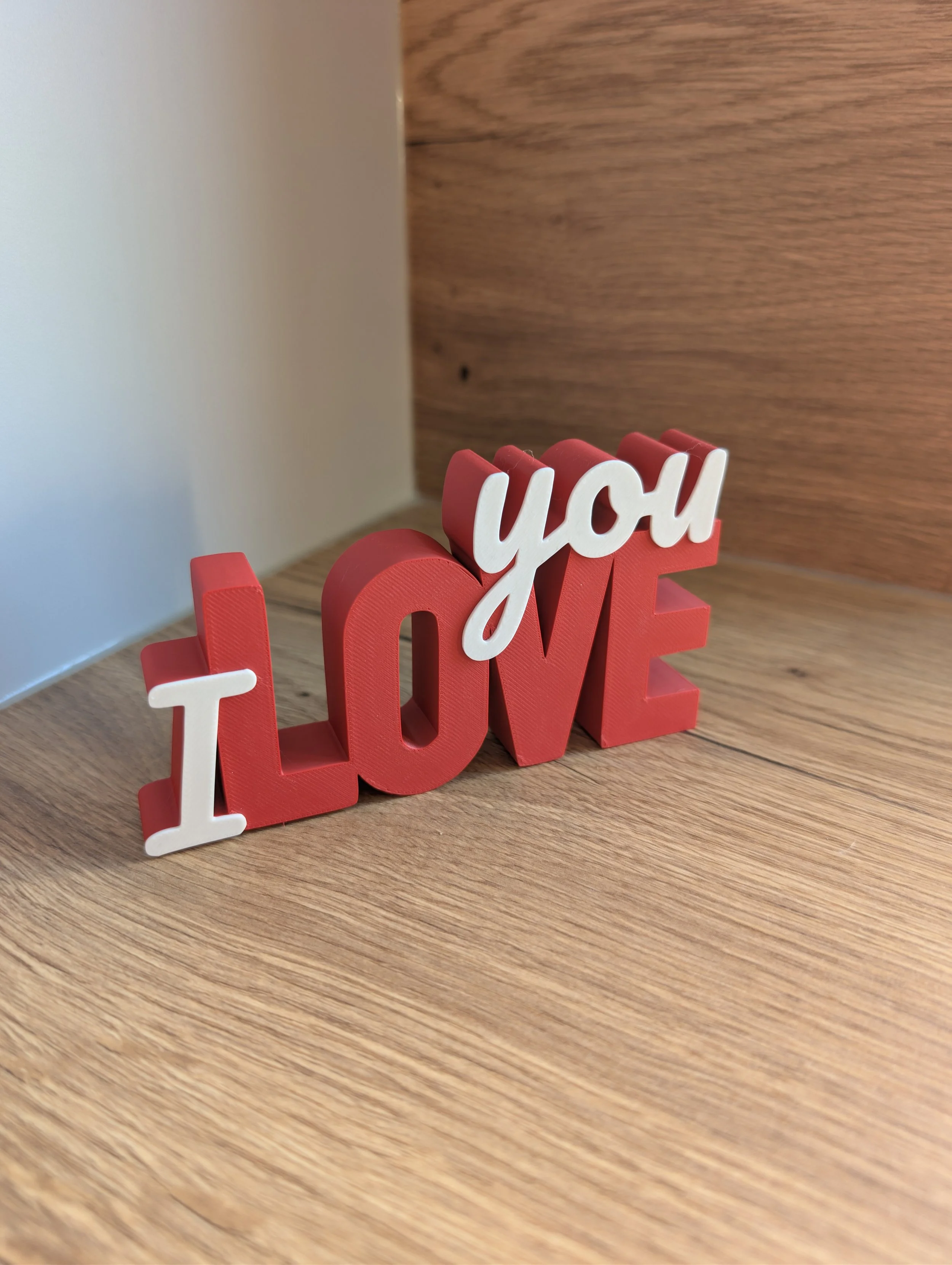 I LOVE you – Wortdeko