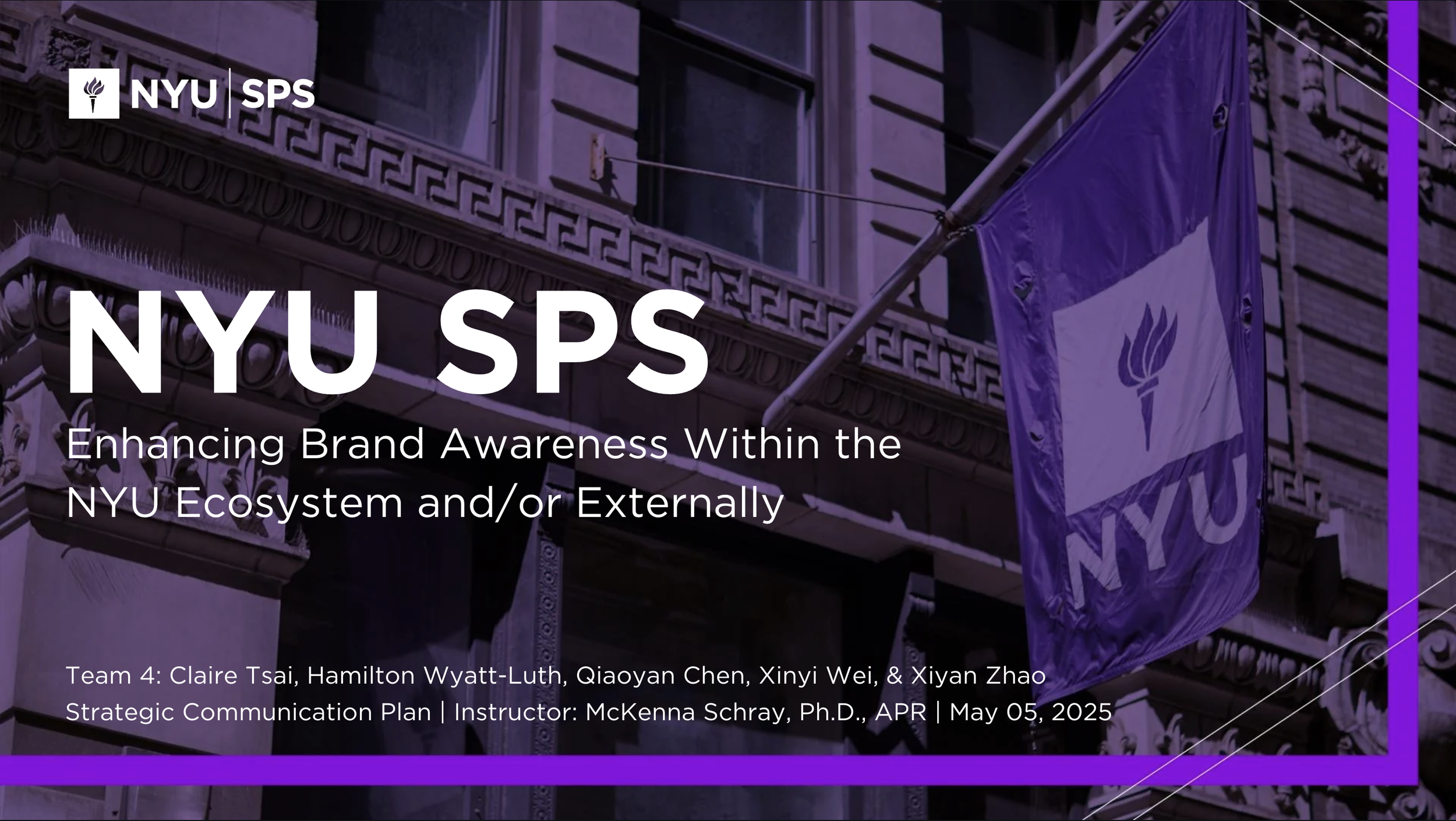 PRCC1-GC - 1060: NYU SPS Strategic Communication Plan