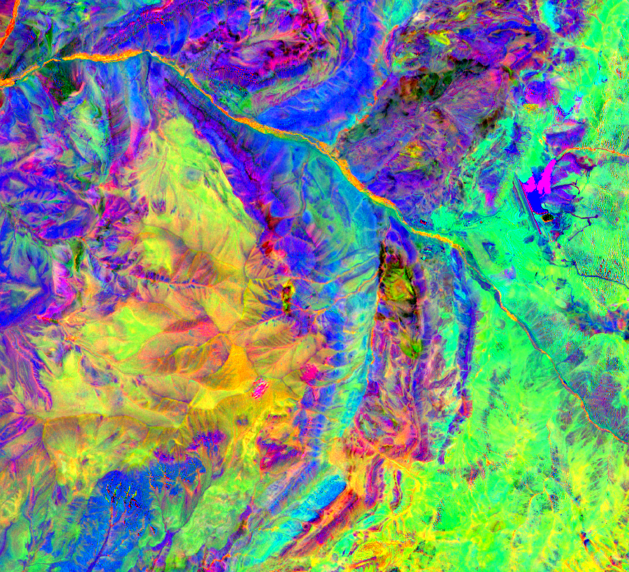 Processed remote sensing, sentinel, ASTER, worldview, HyMap, SpecTIR.