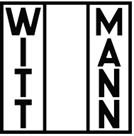 Text graphic with three vertical sections, each containing the words 'WIT,' 'D,' and 'MAN' in outlined letters.