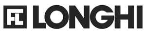 Longhi logo with black text and a square emblem featuring a stylized 'L'.