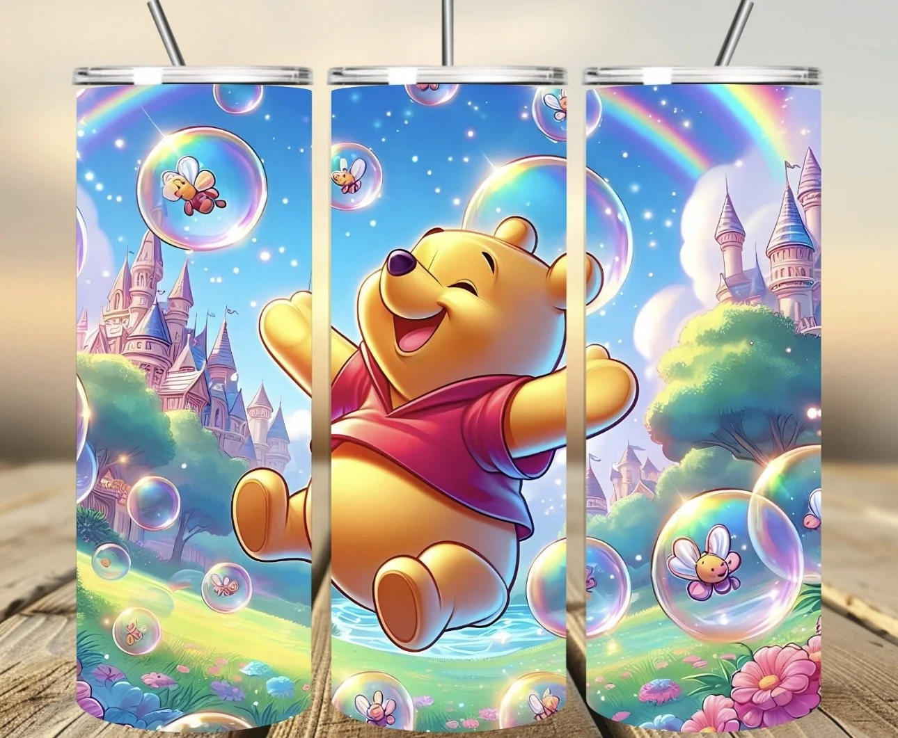 Pooh bear 20 oz tumbler