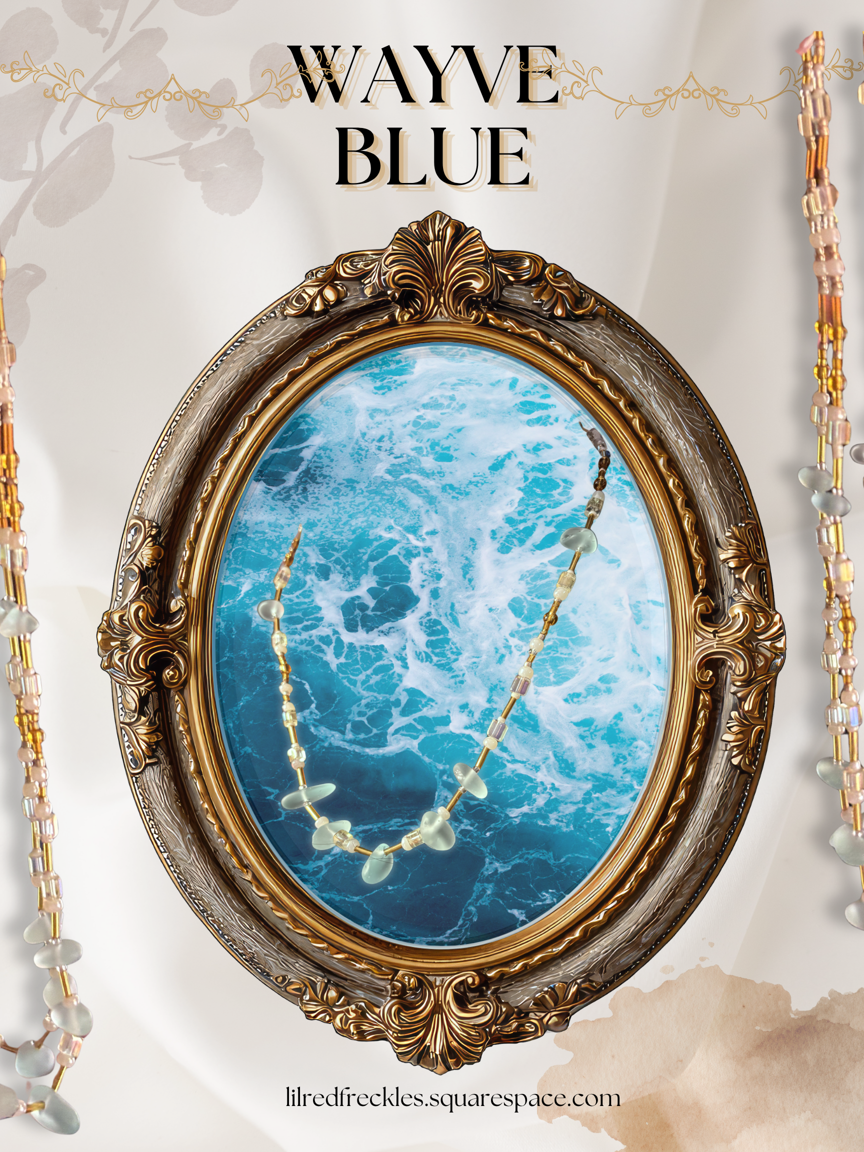 Wayve Blue Handmade Spike Necklace