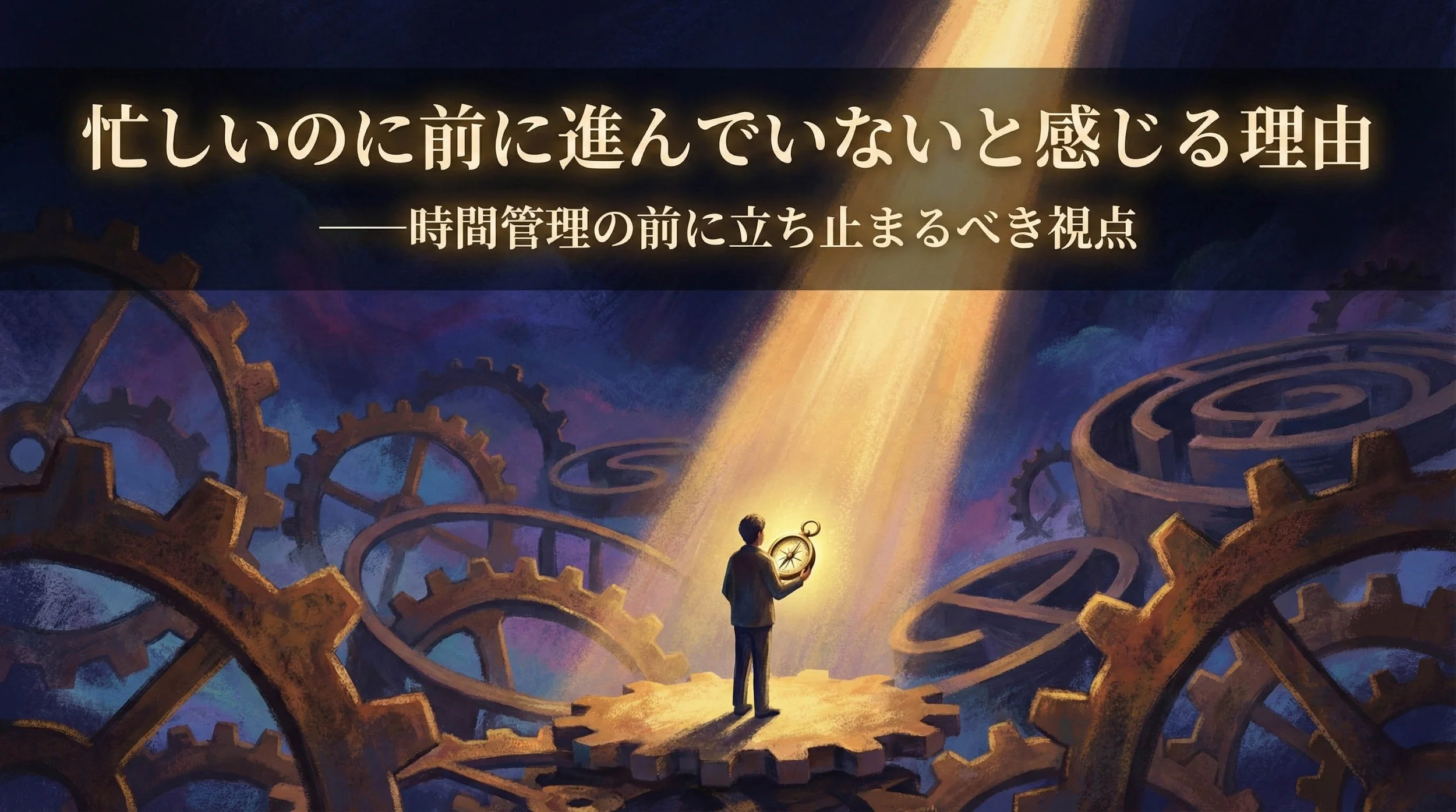 1. 忙しいのに前に進んでいないと感じる理由