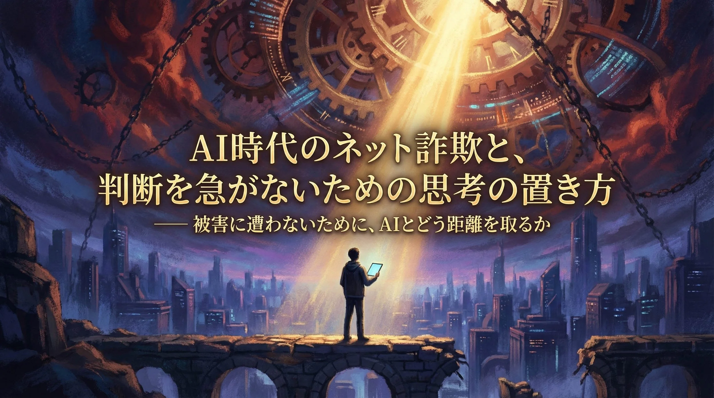 AI時代のネット詐欺と、判断を急がないための思考の置き方