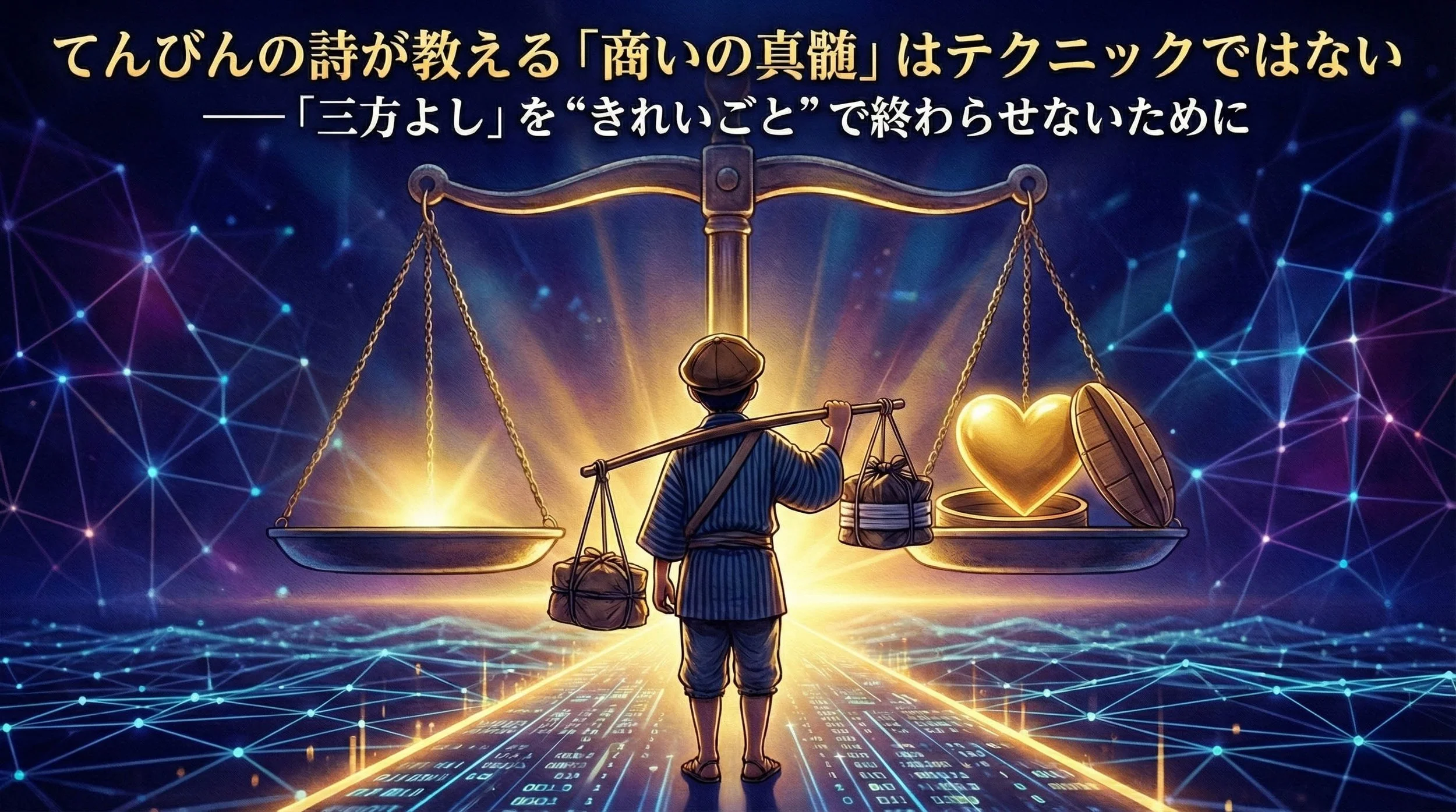 てんびんの詩が教える「商いの真髄」はテクニックではない のアイキャッチ画像