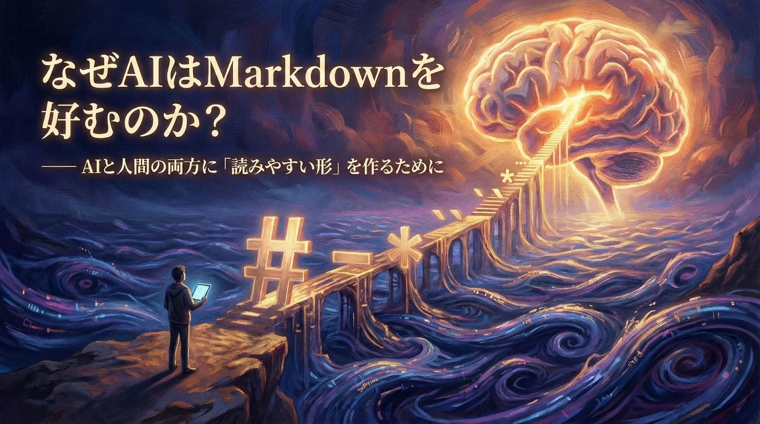 なぜAIはMarkdownを好むのか？のアイキャッチ