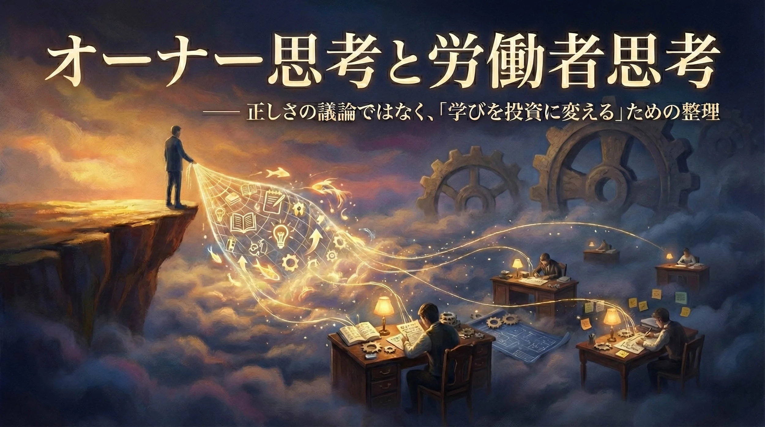 オーナー思考と労働者思考のアイキャッチ