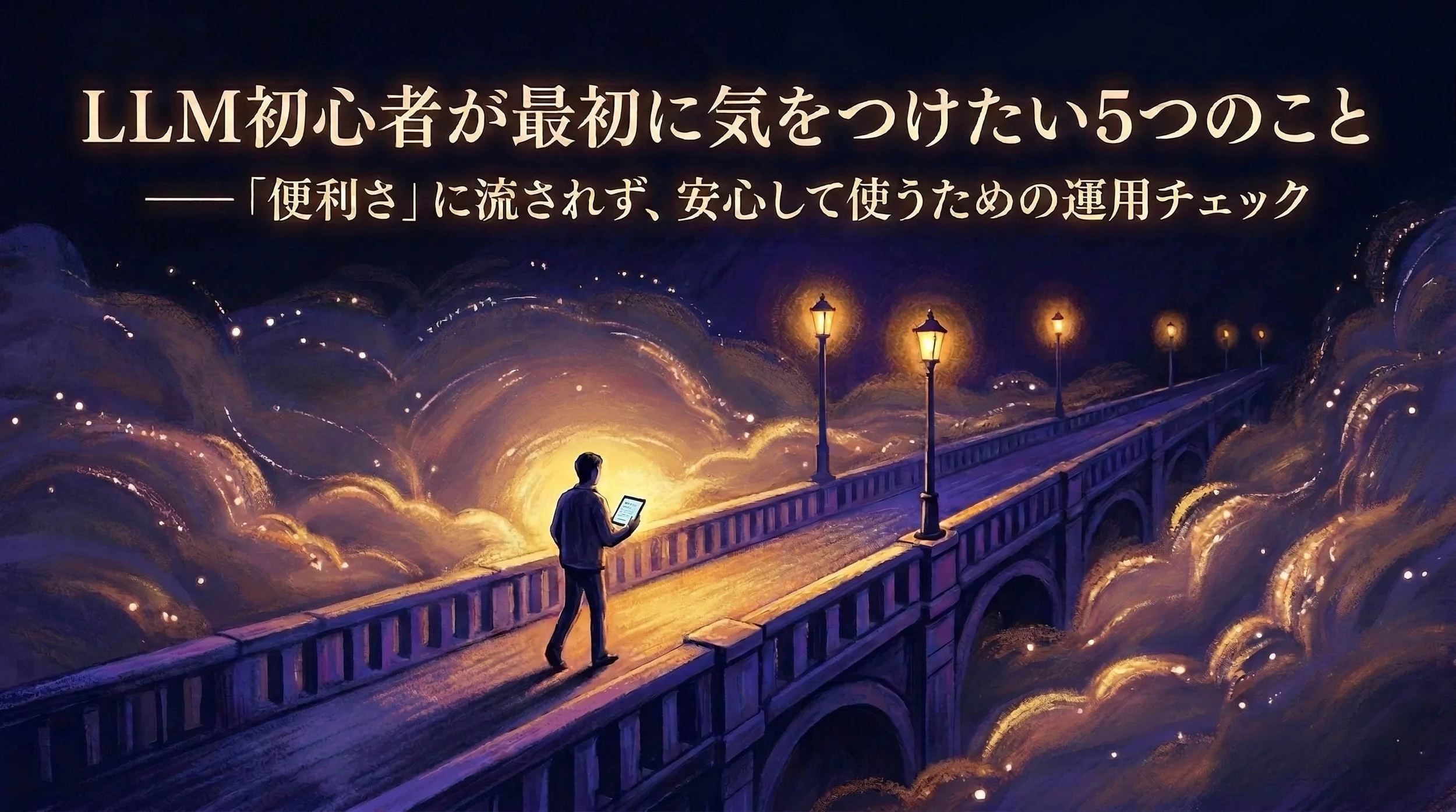 LLM初心者が最初に気をつけたい5つのことのアイキャッチ