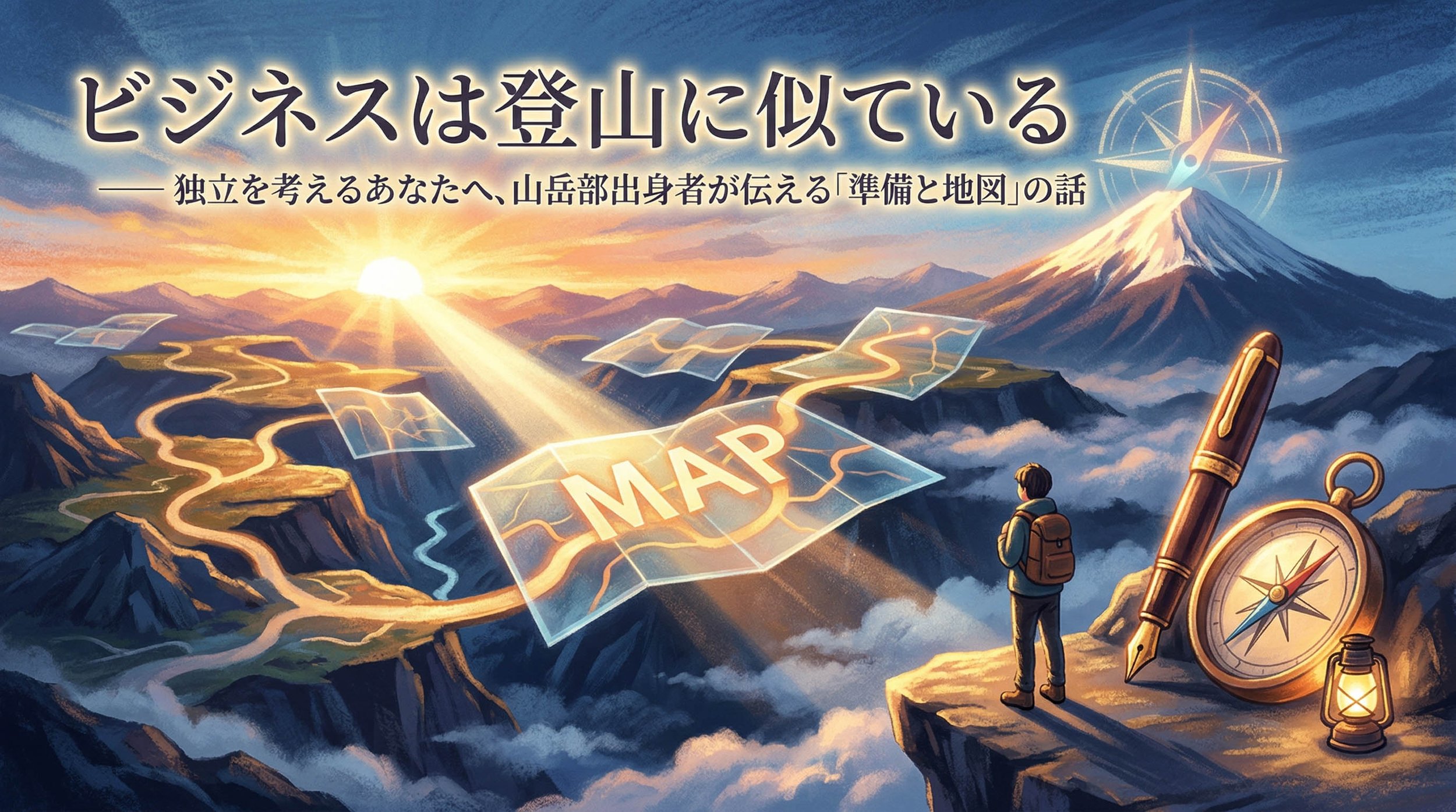ビジネスは登山に似ているのアイキャッチ