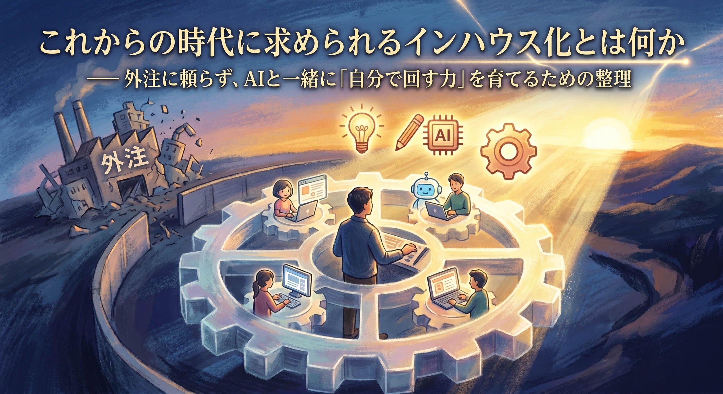 これからの時代に求められるインハウス化とは何かのアイキャッチ
